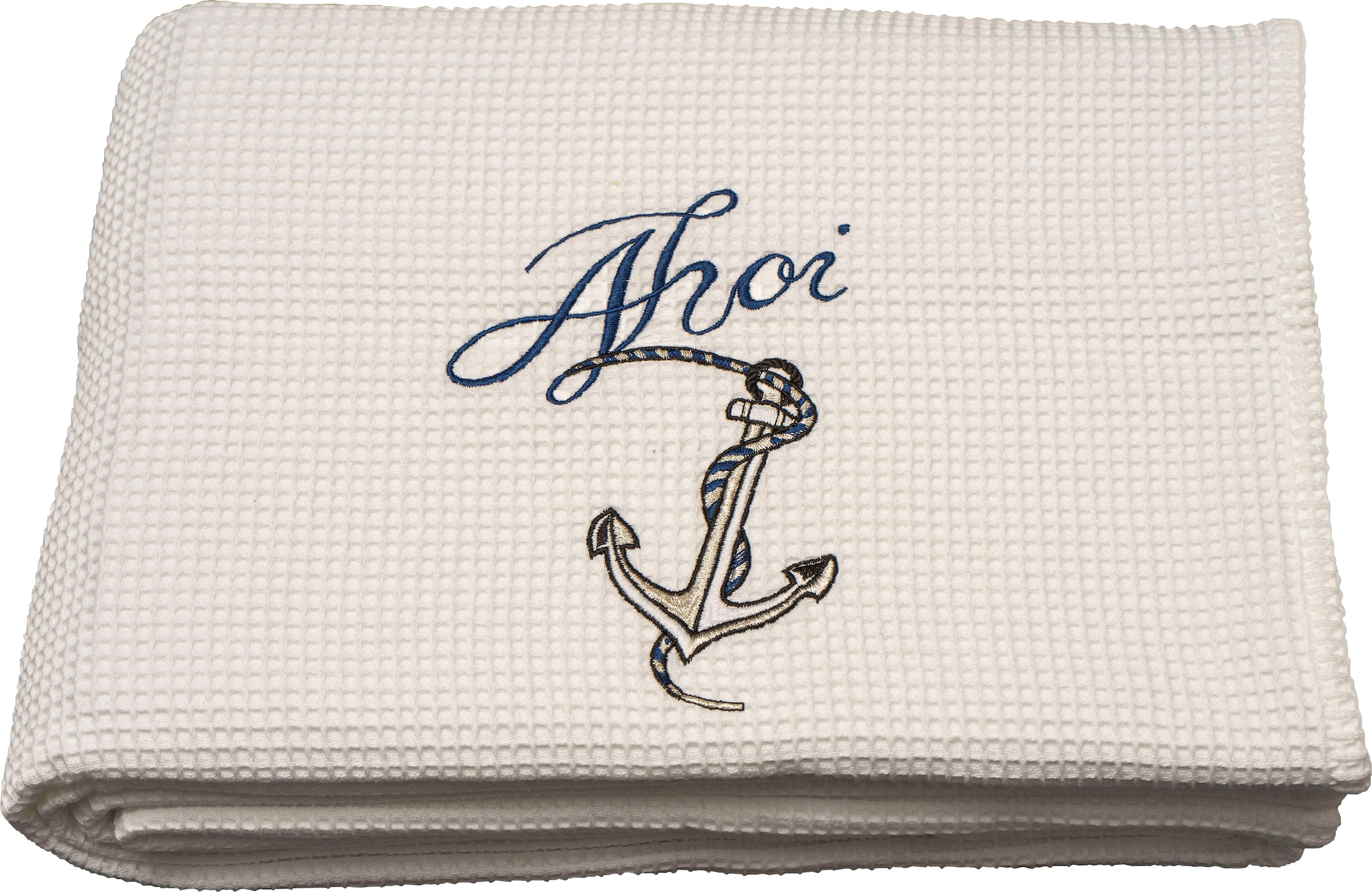 Image of Kneer Tagesdecke »La Diva Piqué Ahoi«, aus Waffelpiqué, auch als Strandtuch einsetzbar bei Ackermann Versand Schweiz