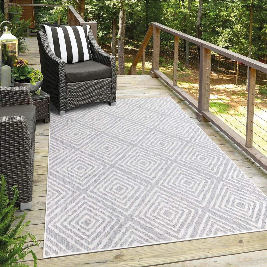 Carpet City Outdoorteppich »Outdoor 464« rechteckig 5 mm Höhe Läufer, UV-beständig, Flachgewebe, auch quadratisch, In- und Outdoor