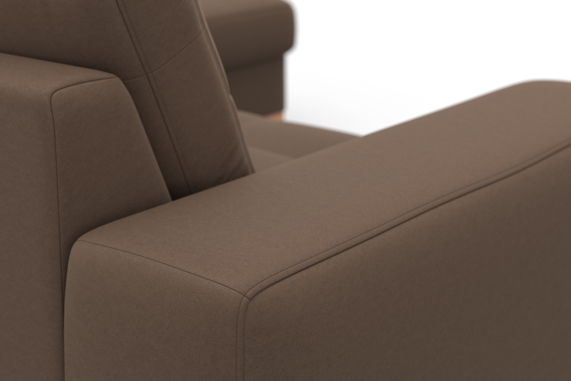 sit&more Ecksofa »Quincy L-Form« wahlweise mit Bettfunktion und Bettkasten