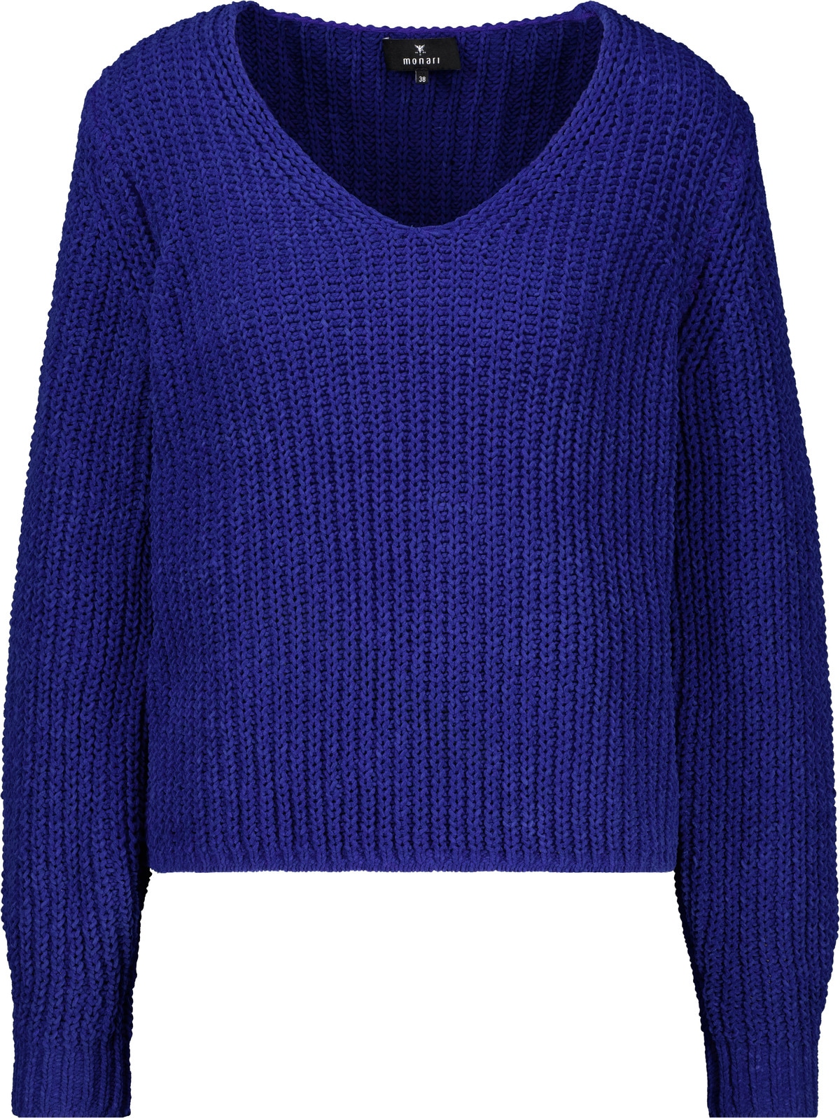 Monari Strickpullover »Pullover Chenille« Regular fit mit V-Ausschnitt