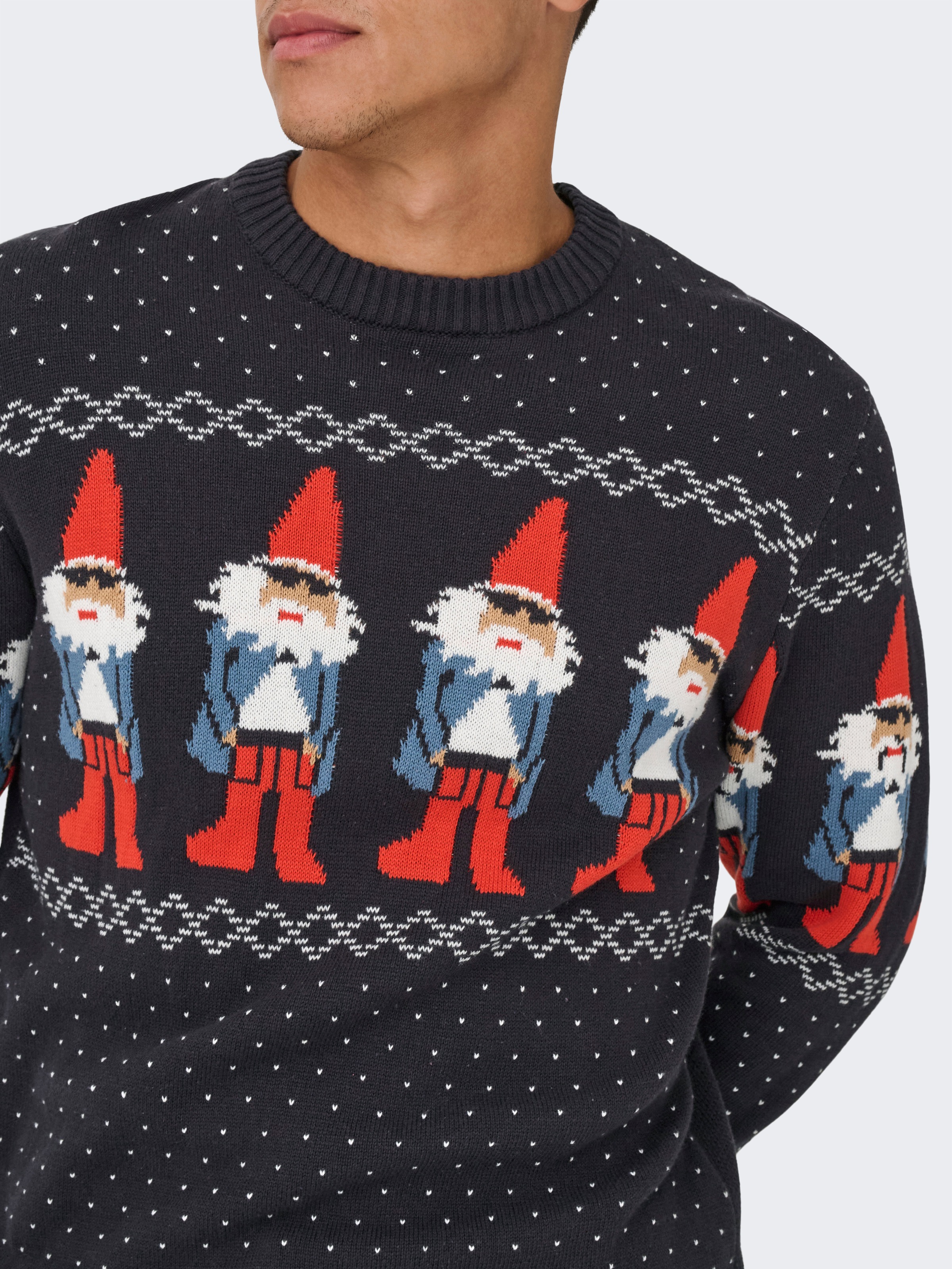 ONLY & SONS Rundhalspullover »ONSX-MAX REG CREW KNIT«