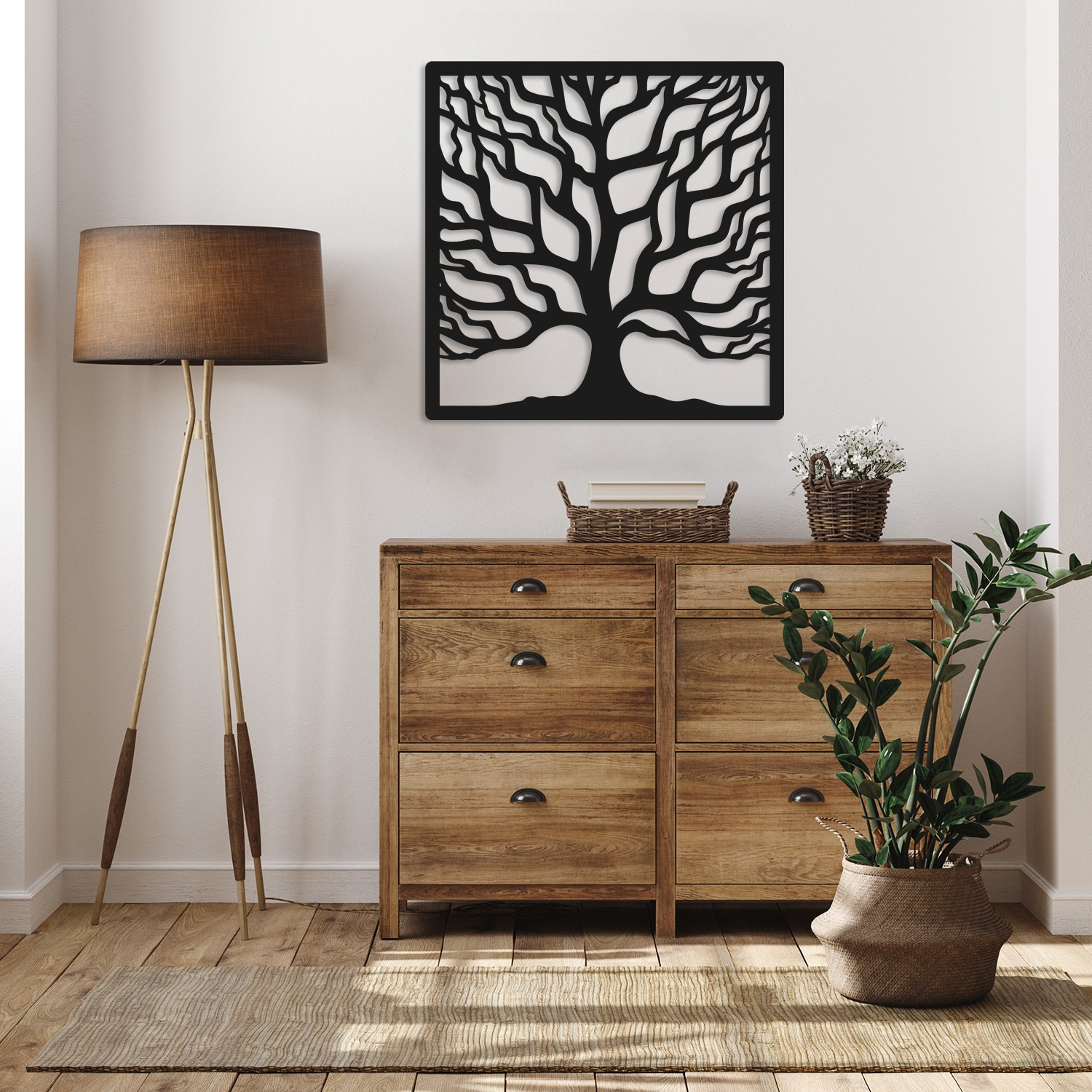 GOODproduct Wandbild »Lebensbaum durchsichtig mit Lochbohrung für leichte Anbringung« Baum | Baumbilder | Wald 1 Stk. tlg. Lebensbaum, Schwebeeffekt dank der Transparenz
