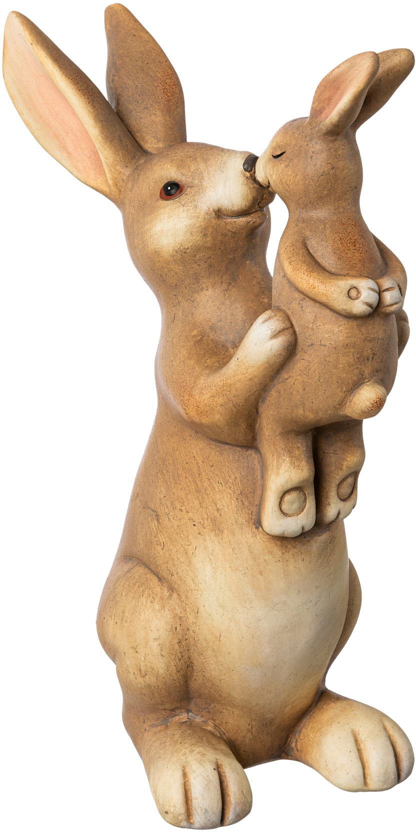 Image of Creativ home Osterhase "Osterdeko mit fröhlichem Gesicht" Hase aus Keramik, Höhe 25 cm