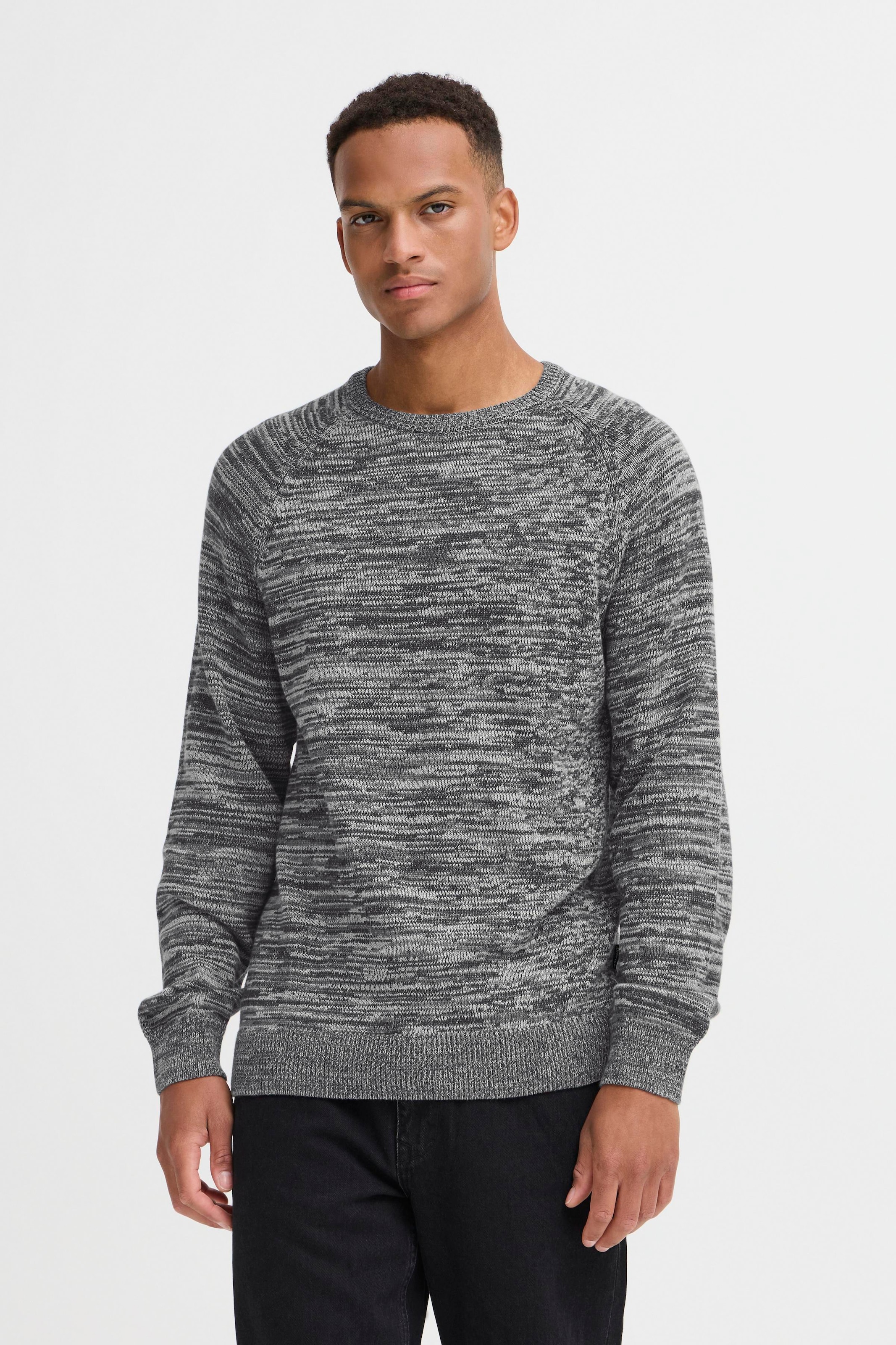 Image of Blend Strickpullover "BHBENJAMIN CREW KNIT" aus Baumwolle, Regular Fit, Feinstrick, mit Rundhalsausschnitt