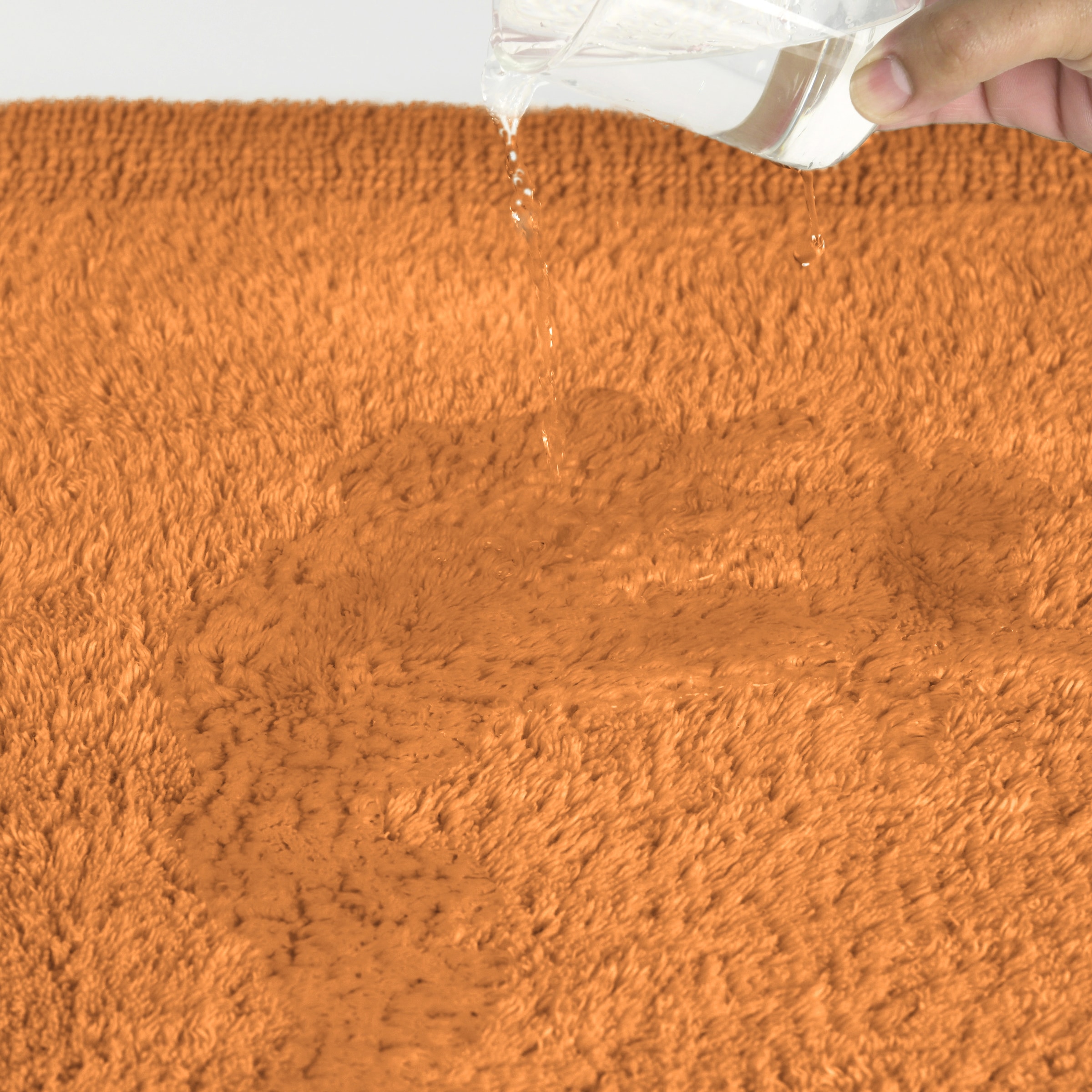 my home Badematte »Kapra, Badvorleger, Badezimmer Teppich«, beidseitig nutzbar-fussbodenheizungsgeeignet-strapazierfähig, mit Bordüre, Badteppich, Badematte, Baumwolle