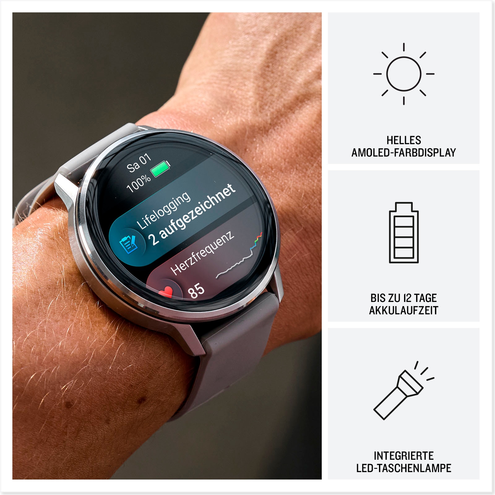 Garmin Smartwatch »Venu 4« (3,53 cm / 1,4 ″) Garmin