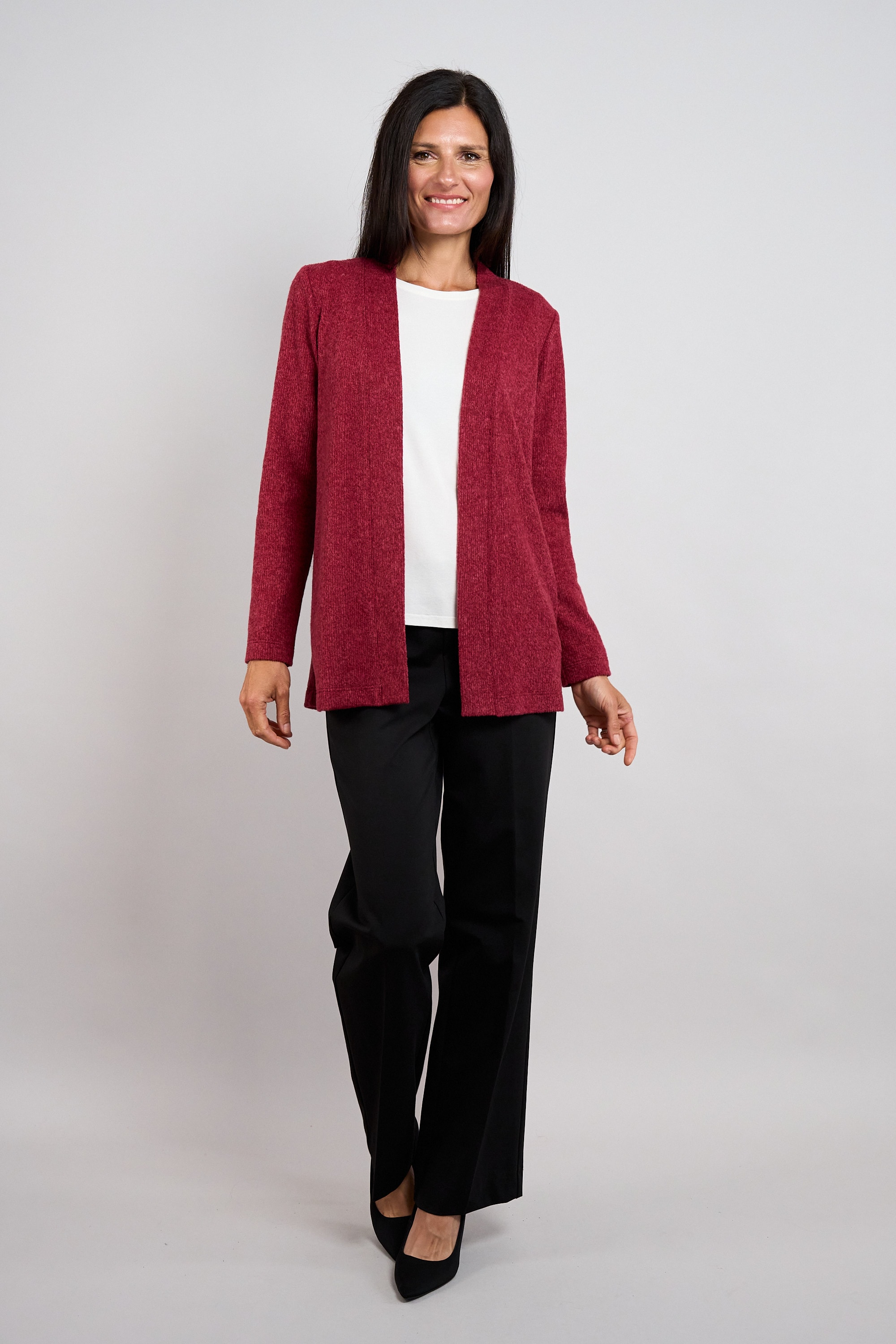 Seidel Moden Cardigan long sans fermeture / FABRIQUÉ EN ALLEMAGNE