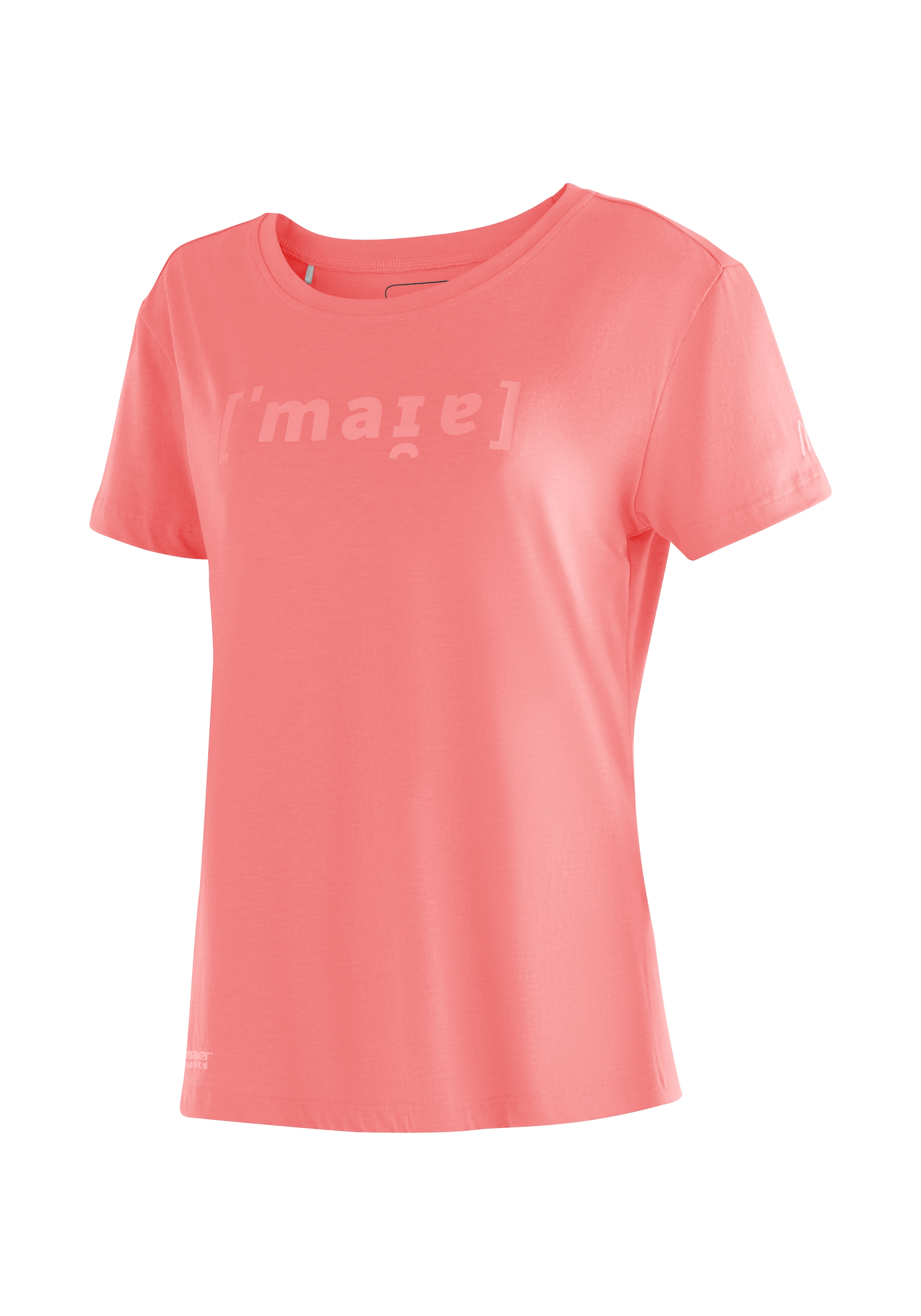 Maier Sports T-Shirt »Phonetic Tee W«, Damen Kurzarmshirt mit Print für Wandern und Freizeit