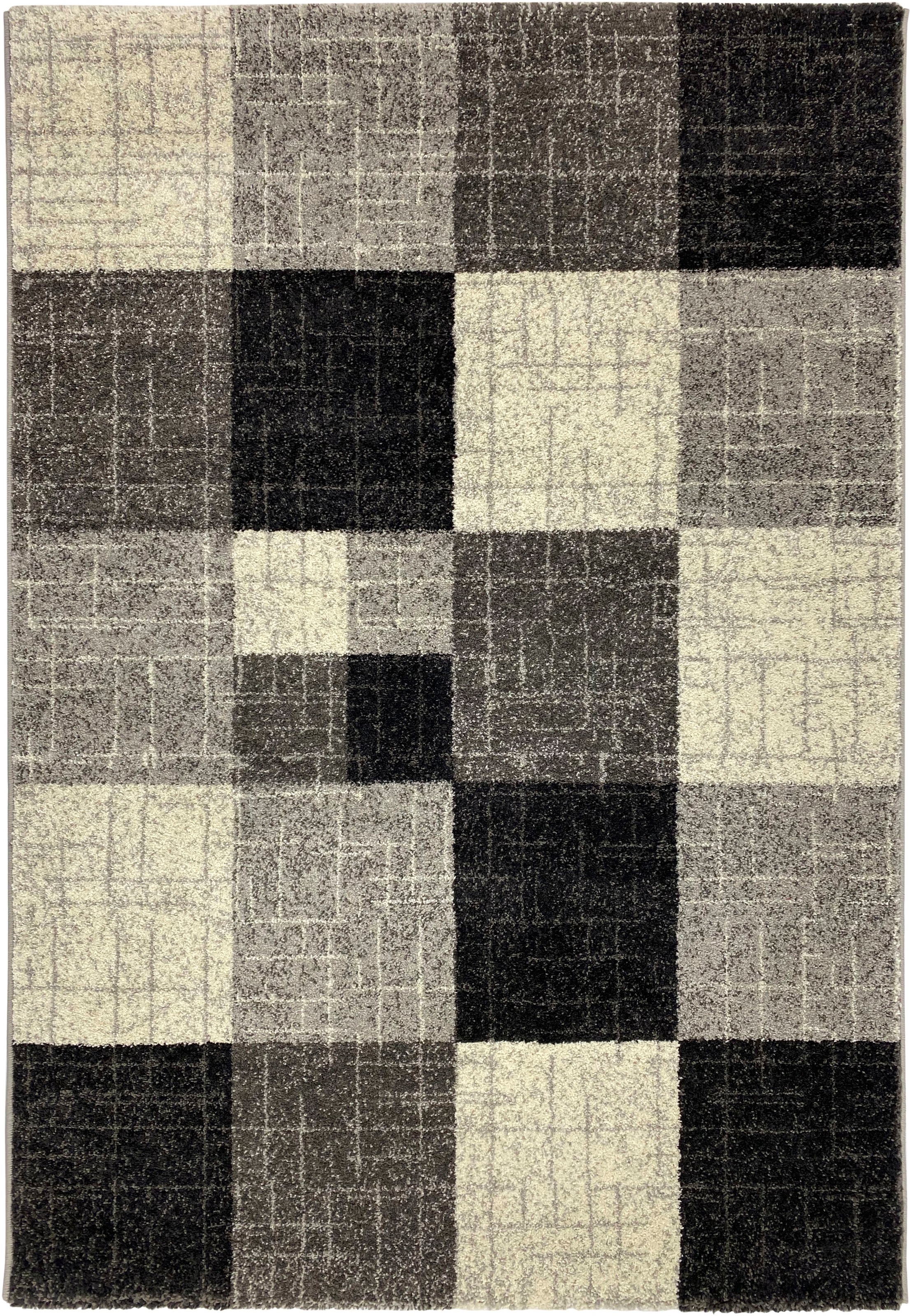 Image of RESITAL The Voice of Carpet Teppich »Relax 8100«, rechteckig, 8 mm Höhe, Kurzflor, gewebt, modernes Karo Design, ideal im Wohnzimmer & Schlafzimmer bei Ackermann Versand Schweiz