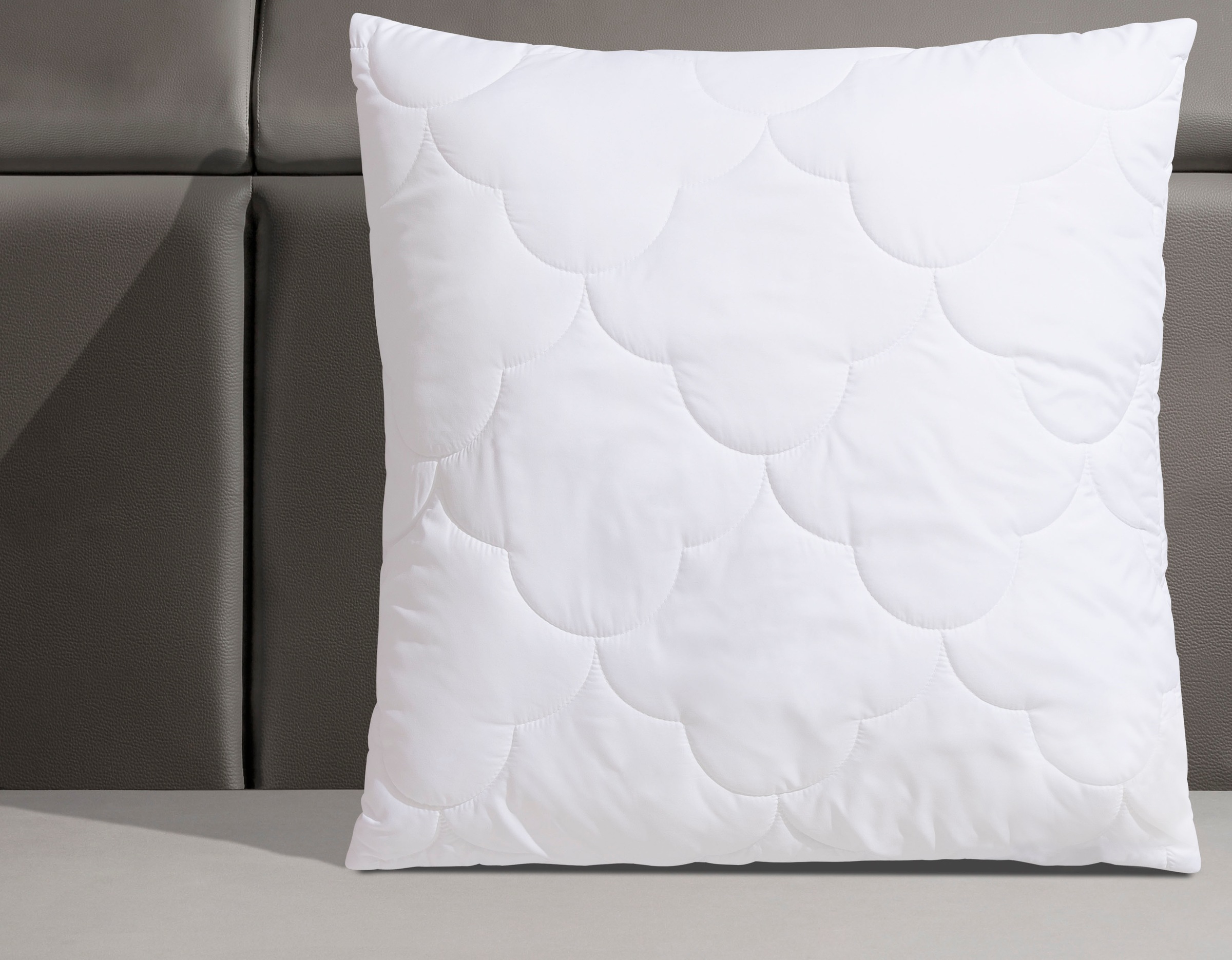 Image of GOODproduct Microfaserkissen "Mondschein, Kopfkissen 1-tlg. oder 2-tlg. 40x80 oder 80x80 cm" Füllung: Faserbaellchen 1 Stk. tlg. Kissen, allergiker geeignet (für Hausstauballergiker)