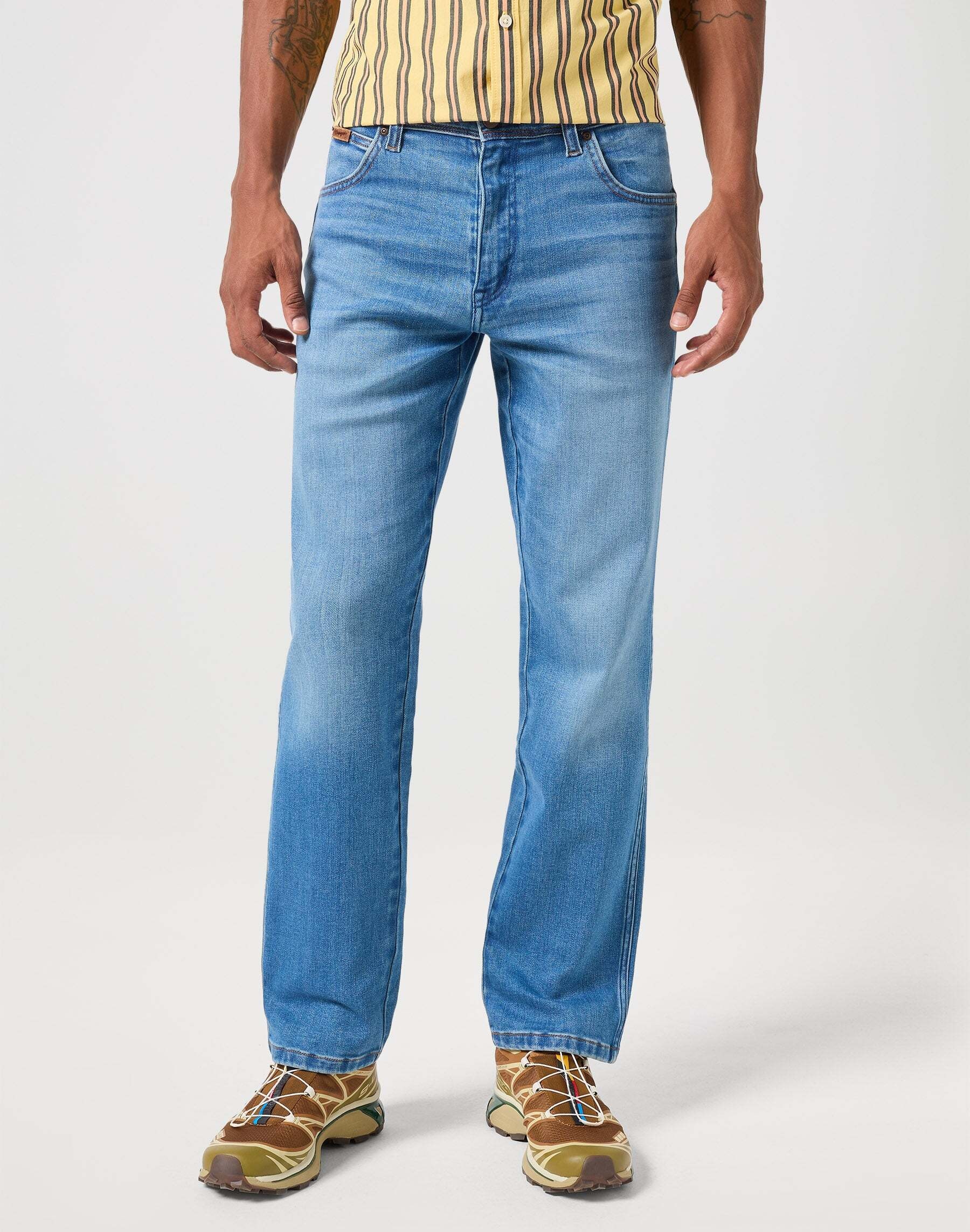 Regular-fit-Jeans »Wrangler Jeans Straight Leg Texas High Stretch«