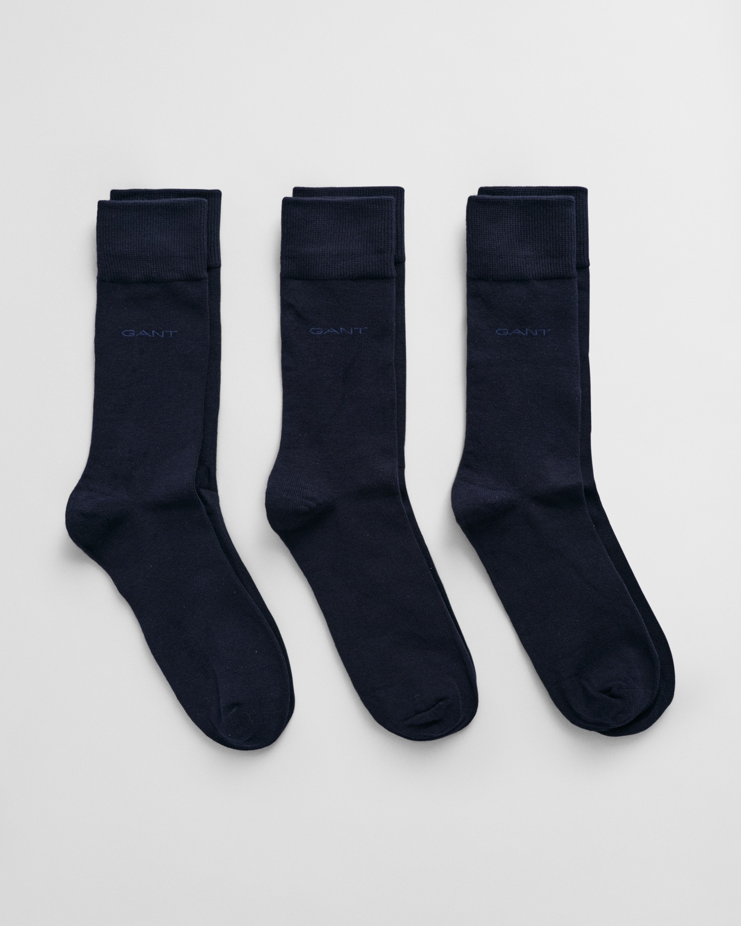 Gant Chaussettes basiques »SOFT COTTON SOCKS 3-PACK« Packung, 3, 3 cuis tlg. mit Logodruck am Knöchel
