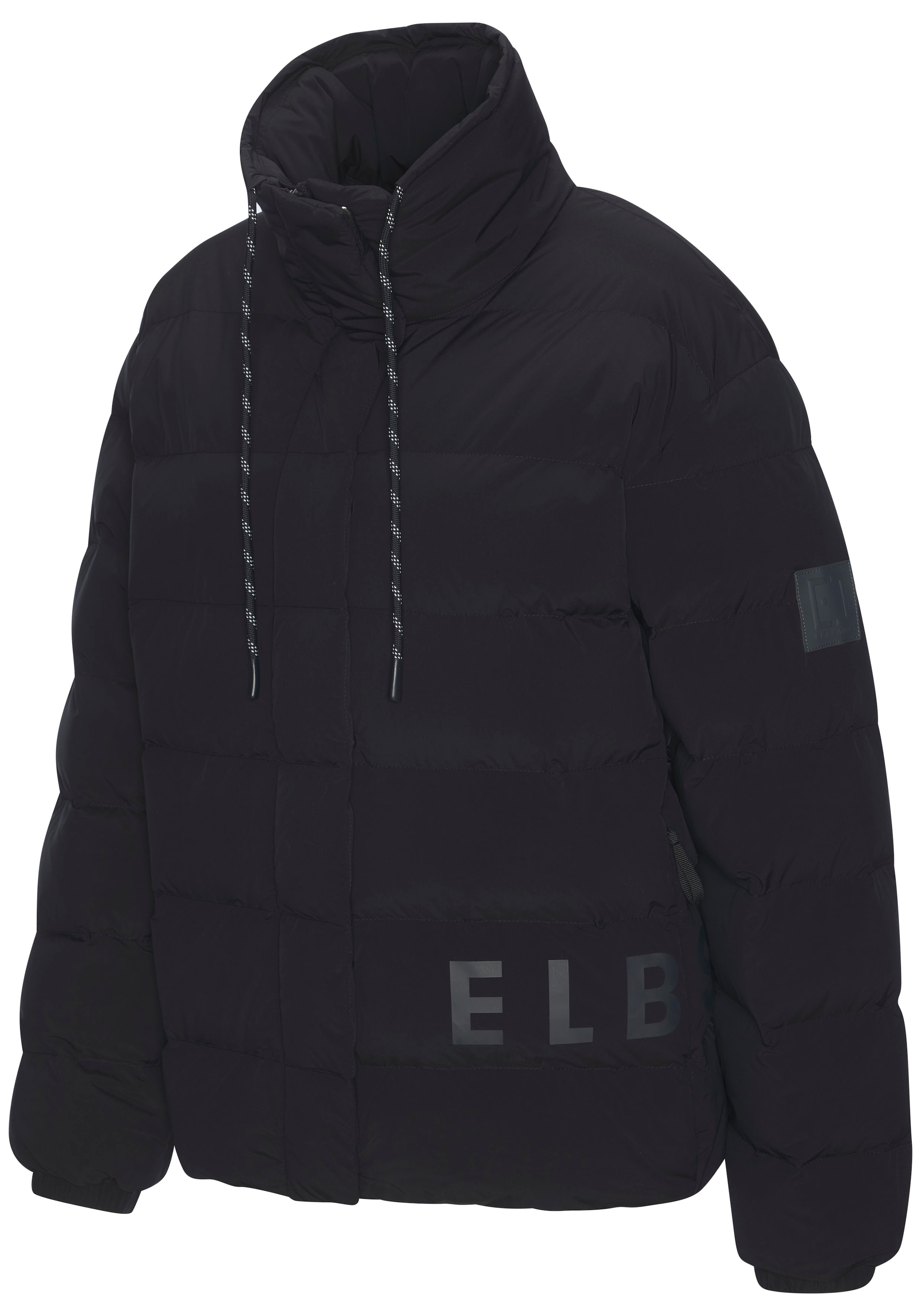 Elbsand Steppjacke, mit grossem seitlichen Logo-Print