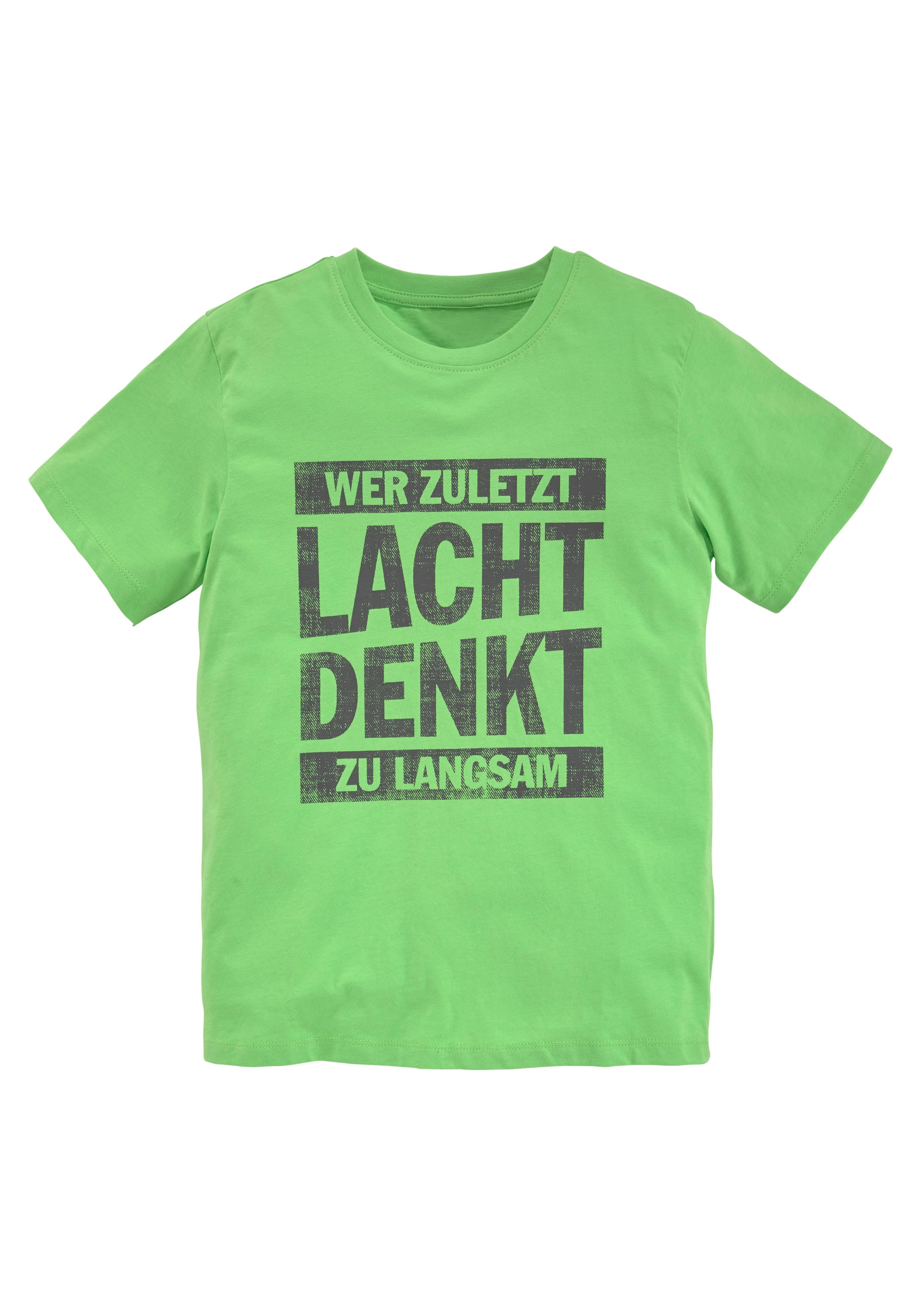 Image of KIDSWORLD T-Shirt »WER ZULETZT LACHT...« bei Ackermann Versand Schweiz