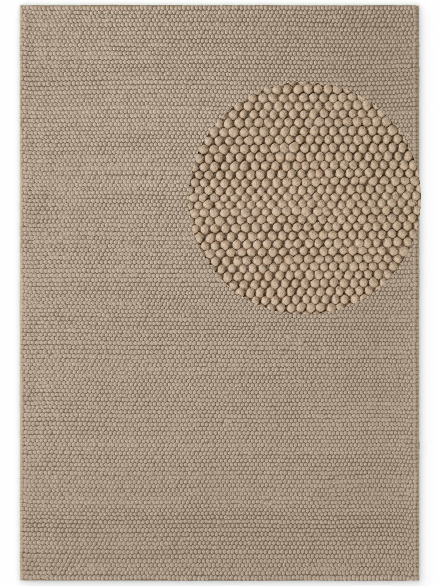 Ted Baker Richmond Wool Rug Diana Living Room in Beige | Size: 120cm x 170cm