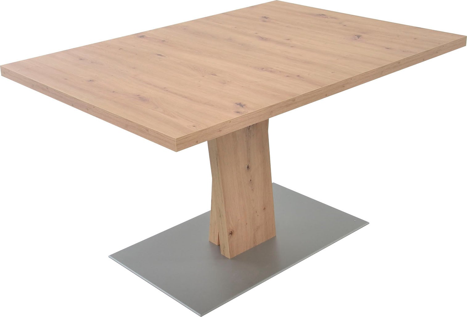 Image of K+W Komfort & Wohnen Esstisch "Giacomo II Ausziehtisch" Artisan Eiche Nachbildung, mit Schiebe-Ansteckplatte, Bodenplatte MDF