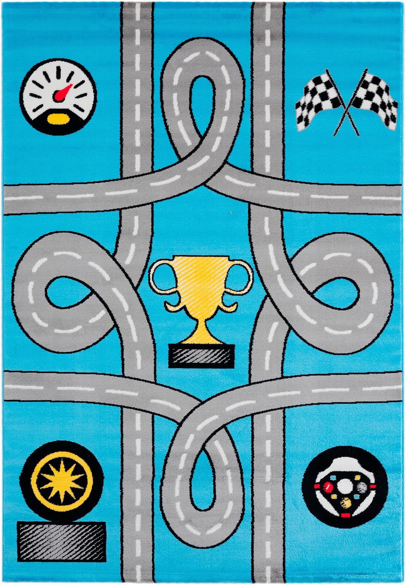 Image of Sanat Kinderteppich »Bambino 2115«, rechteckig, 12 mm Höhe, Kinderzimmer, Kurzflor, Strassen-Spiel-Teppich bei Ackermann Versand Schweiz