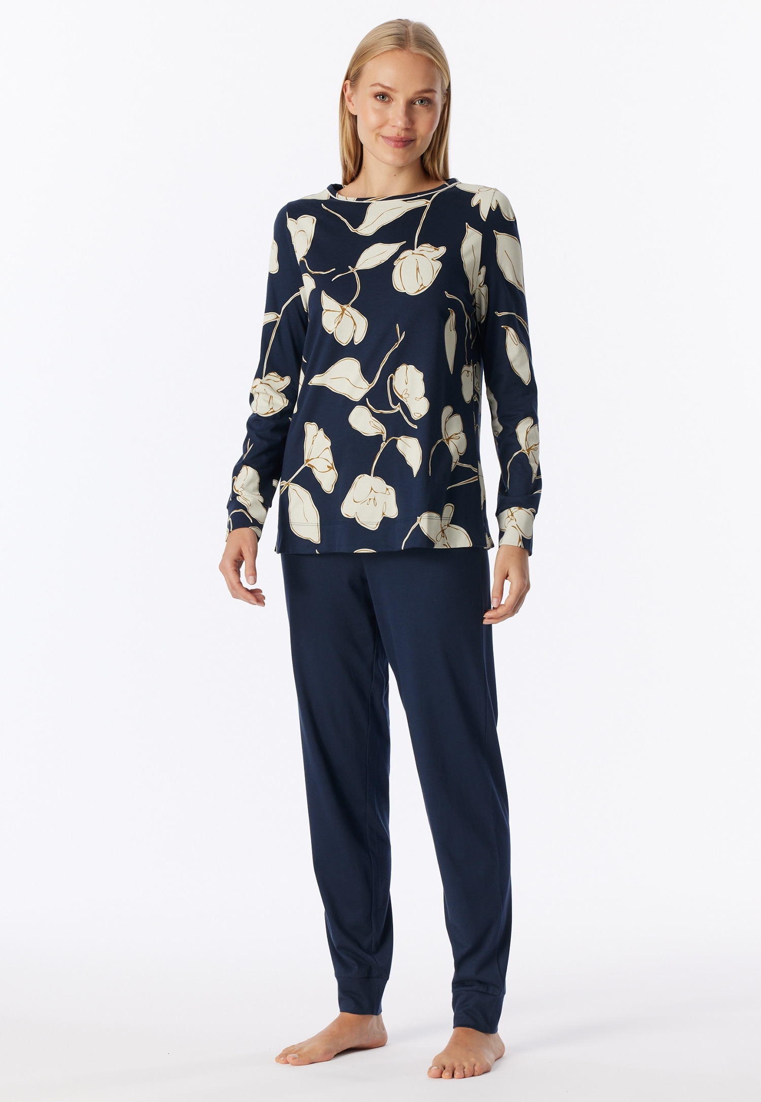 Image of Schiesser Schlafanzug "Comfort Nightwear" 2 mit rundem Halsausschnitt