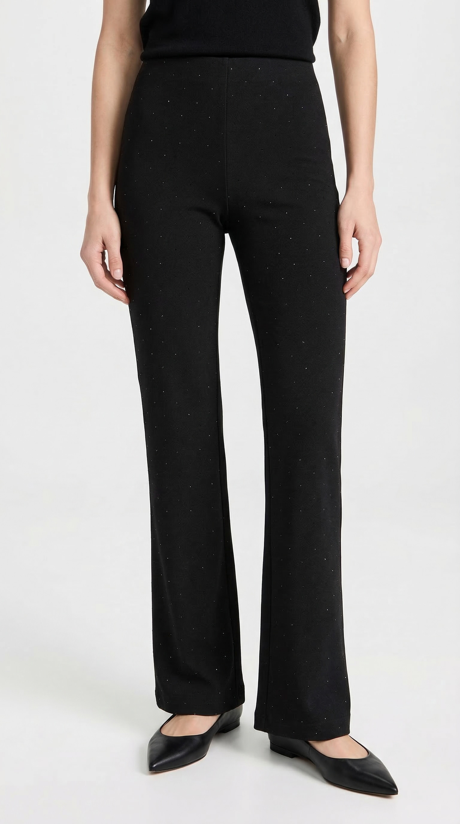 Image of MAC Stoffhose "FLARE" Sommerhose mit Glitzersteinen