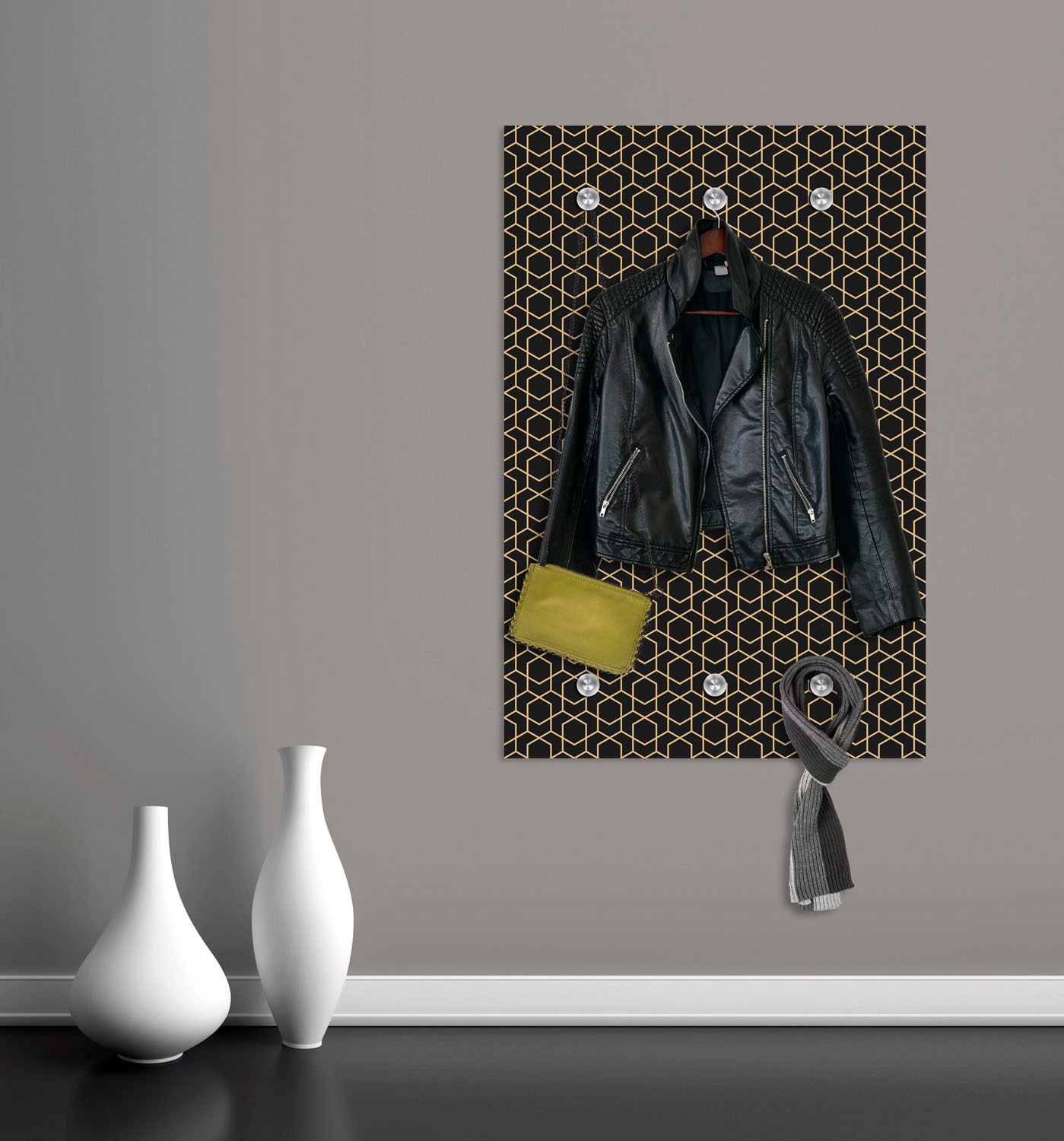 queence Barre de penderie »Figuren« mit 6 Haken, 80 x 120 cm