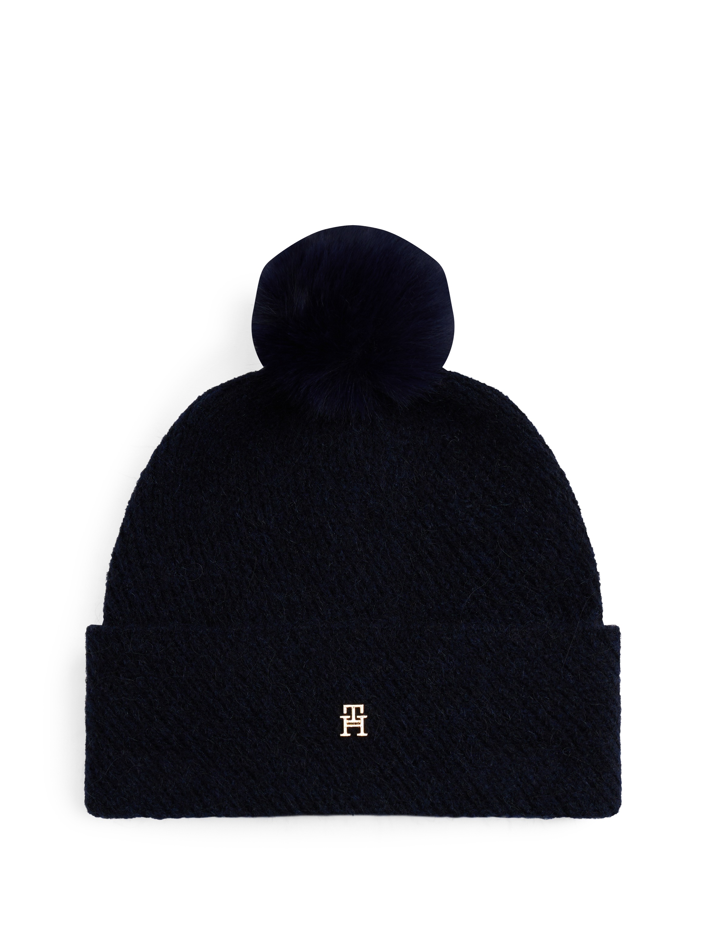 Image of Tommy Hilfiger Bommelmütze "POM POM BEANIE" Regular fit mit Bommel