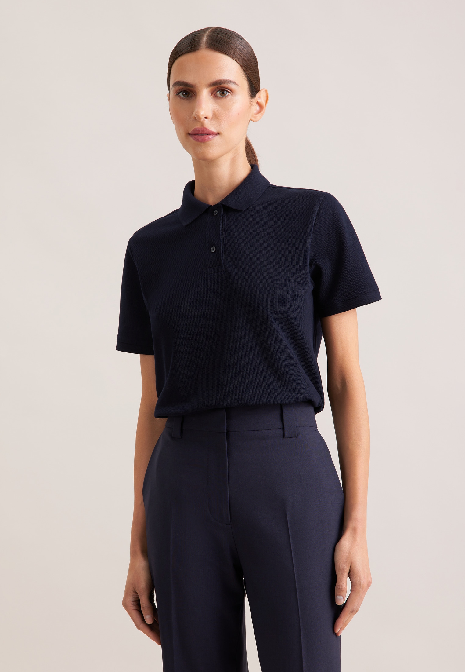 Image of seidensticker Poloshirt "Schwarze Rose" Polo Uni