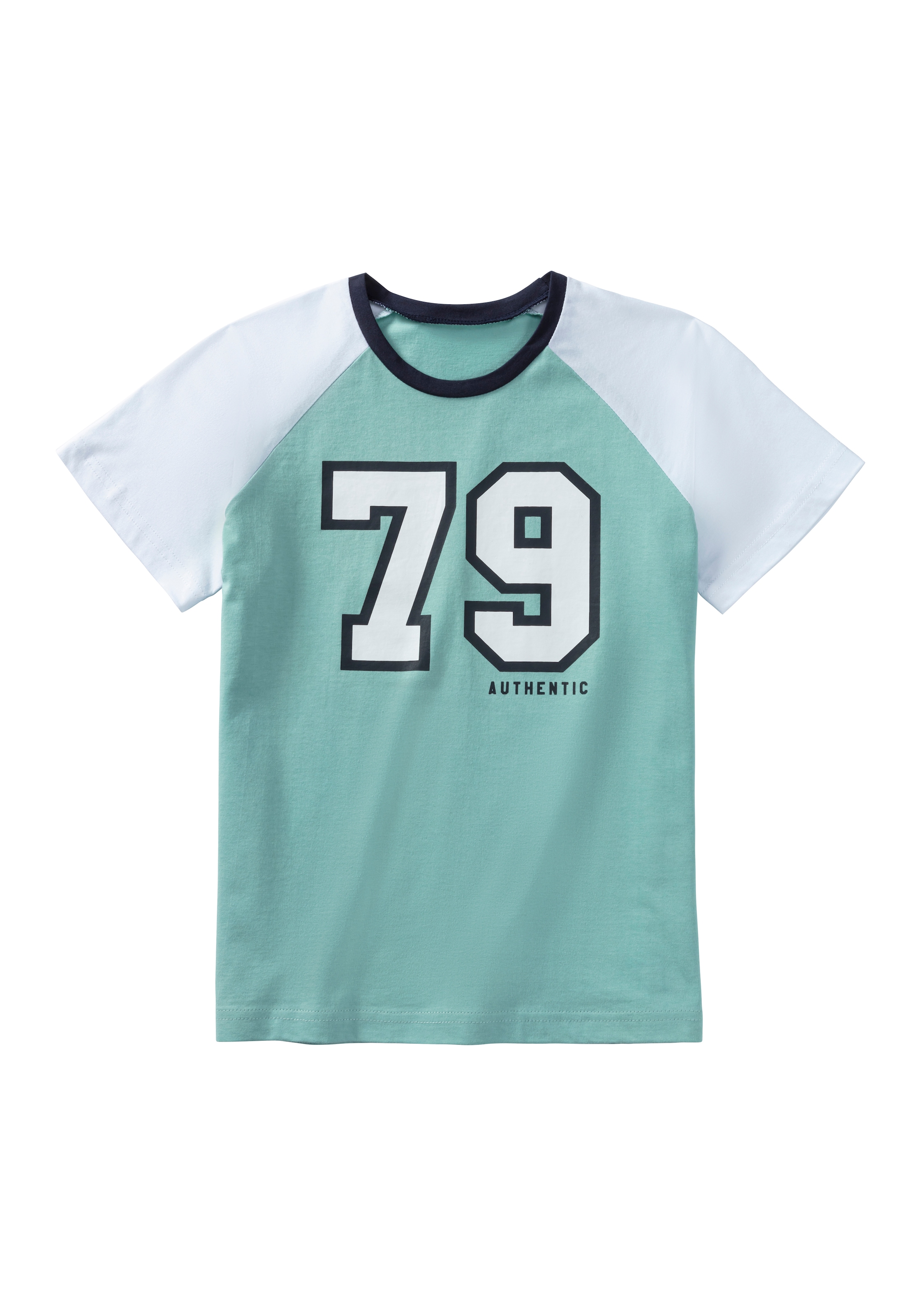 AUTHENTIC LE JOGGER Pyjama, (2 tlg., 1 Stück), Schlafanzug für Jungs mit grossem College-Print vorn