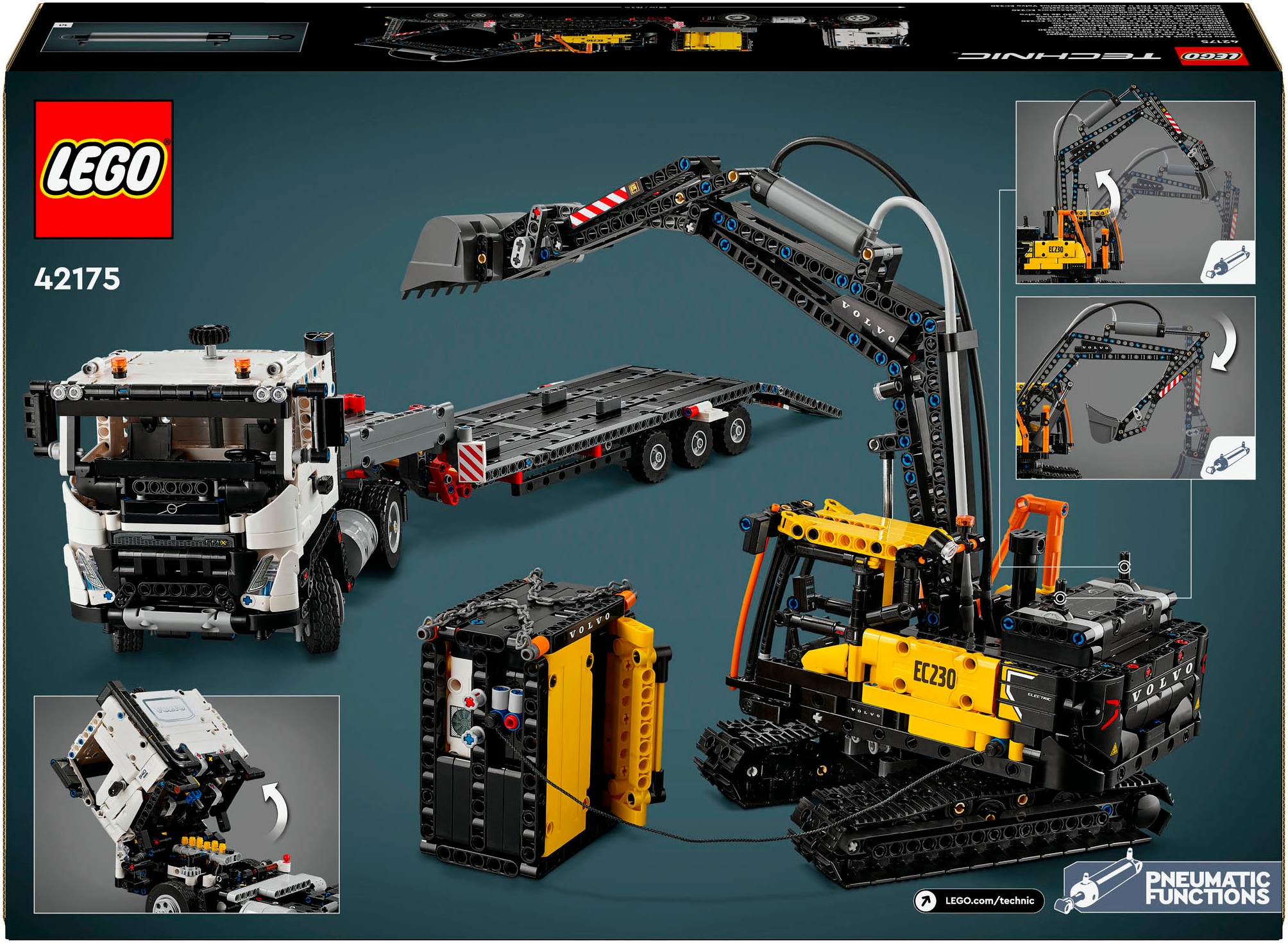 LEGO® Pions de construction »Volvo FMX LKW mit EC230 Electric Raupenbagger (42175), LEGO Technic« Made in Europe