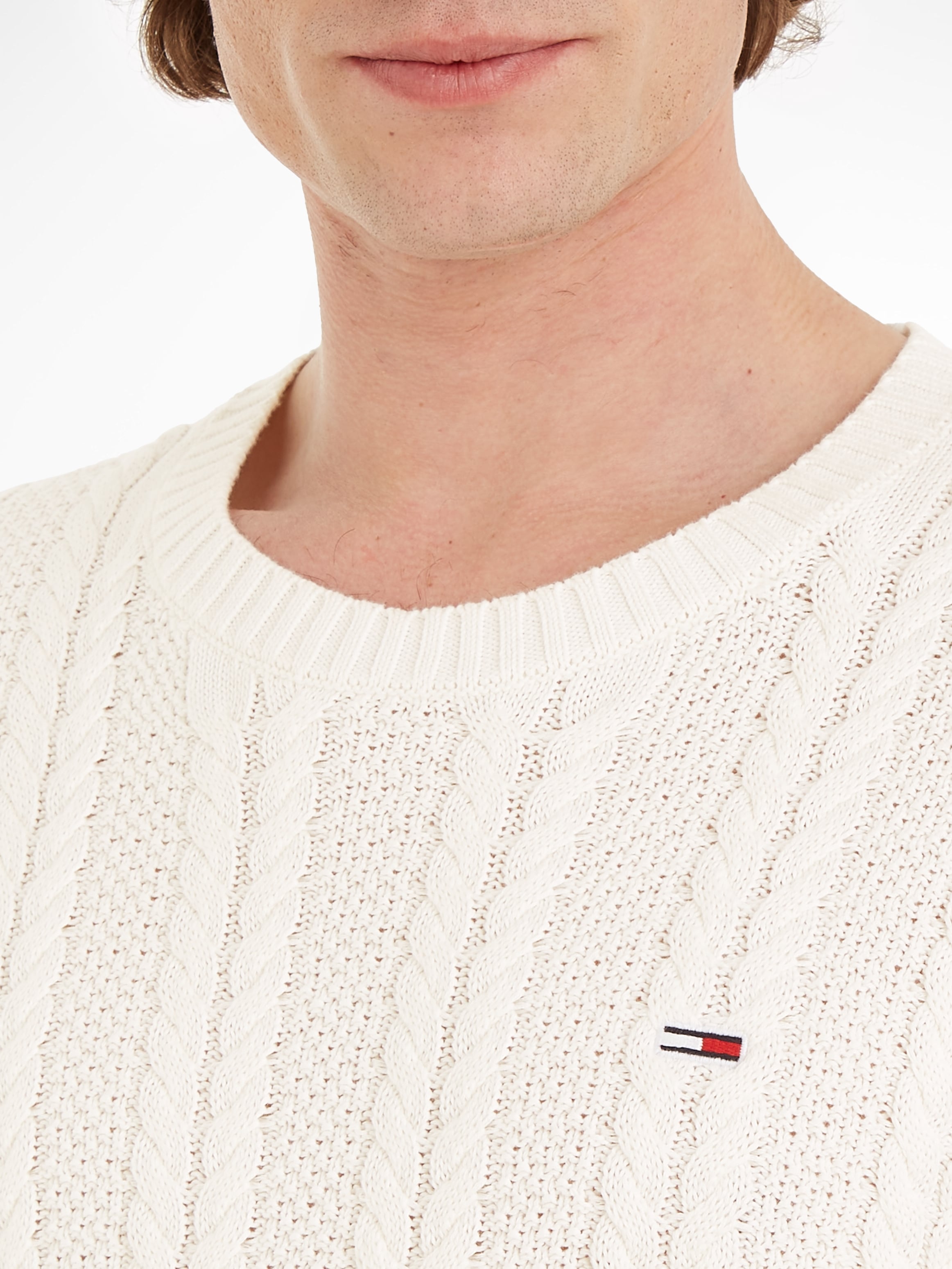 Tommy Jeans Strickpullover »TJM REG CABLE SWEATER«