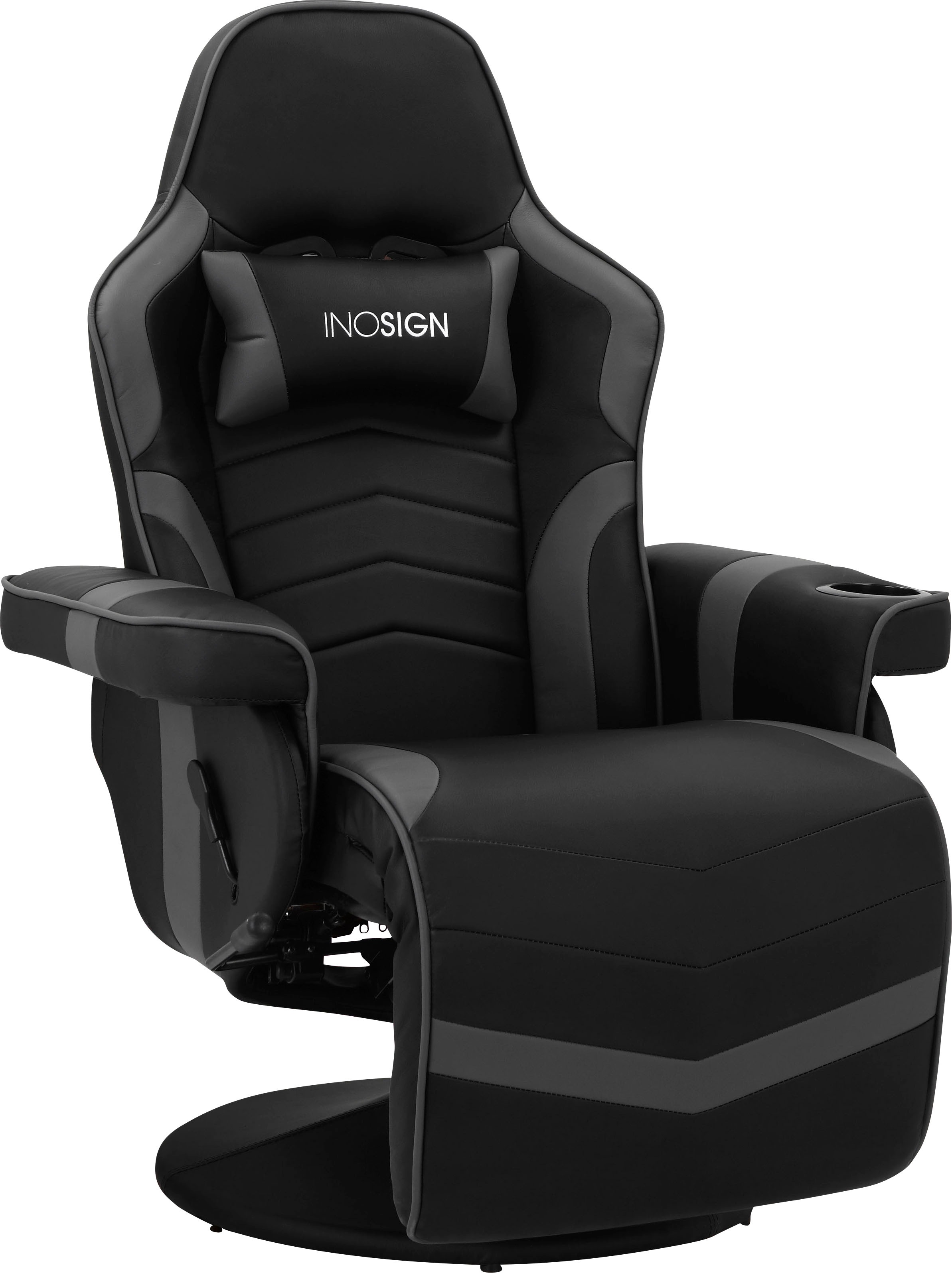 INOSIGN Relaxsessel »Liljana«, Drehfunktion,1 Kissen zur Kopfstütze, Metallgestell, Sitzhöhe 47 cm