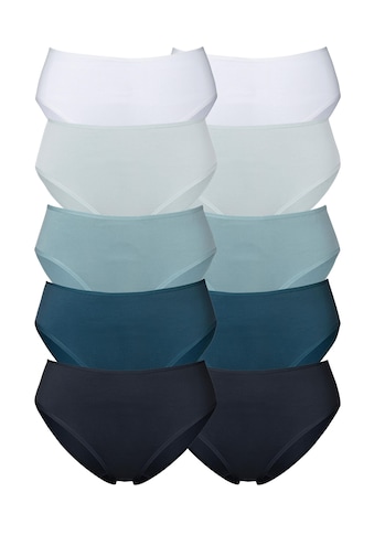 petite fleur Jazz-Pants Slips, (Packung, 10 St., 10er-Pack), in frischen Uni-Farben kaufen