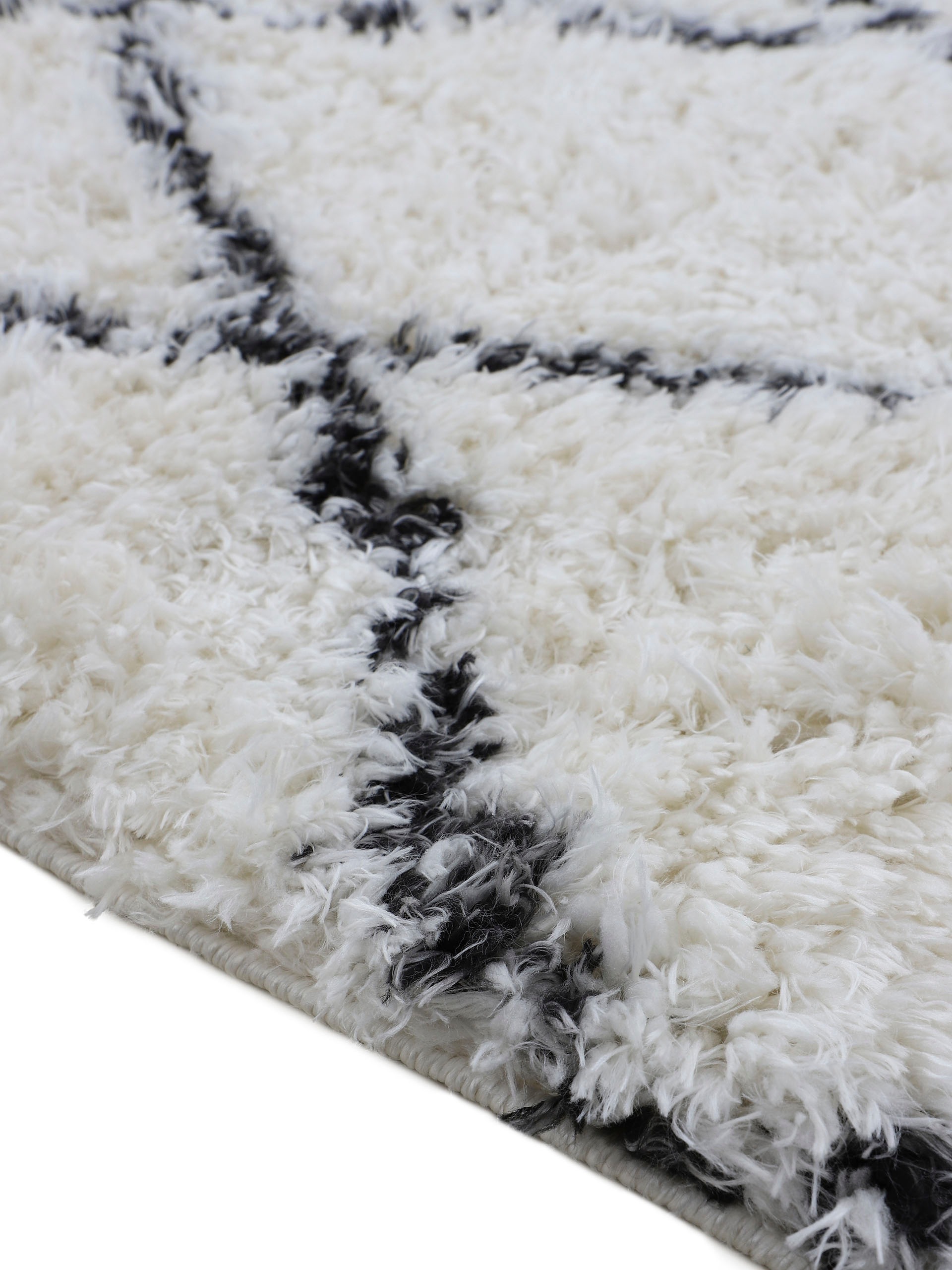 carpetfine Hochflor-Teppich »Eddy«, rund, 30 mm Höhe, Shaggy Langflor mit Fransen, starke Grössenauswahl, Wohnzimmer