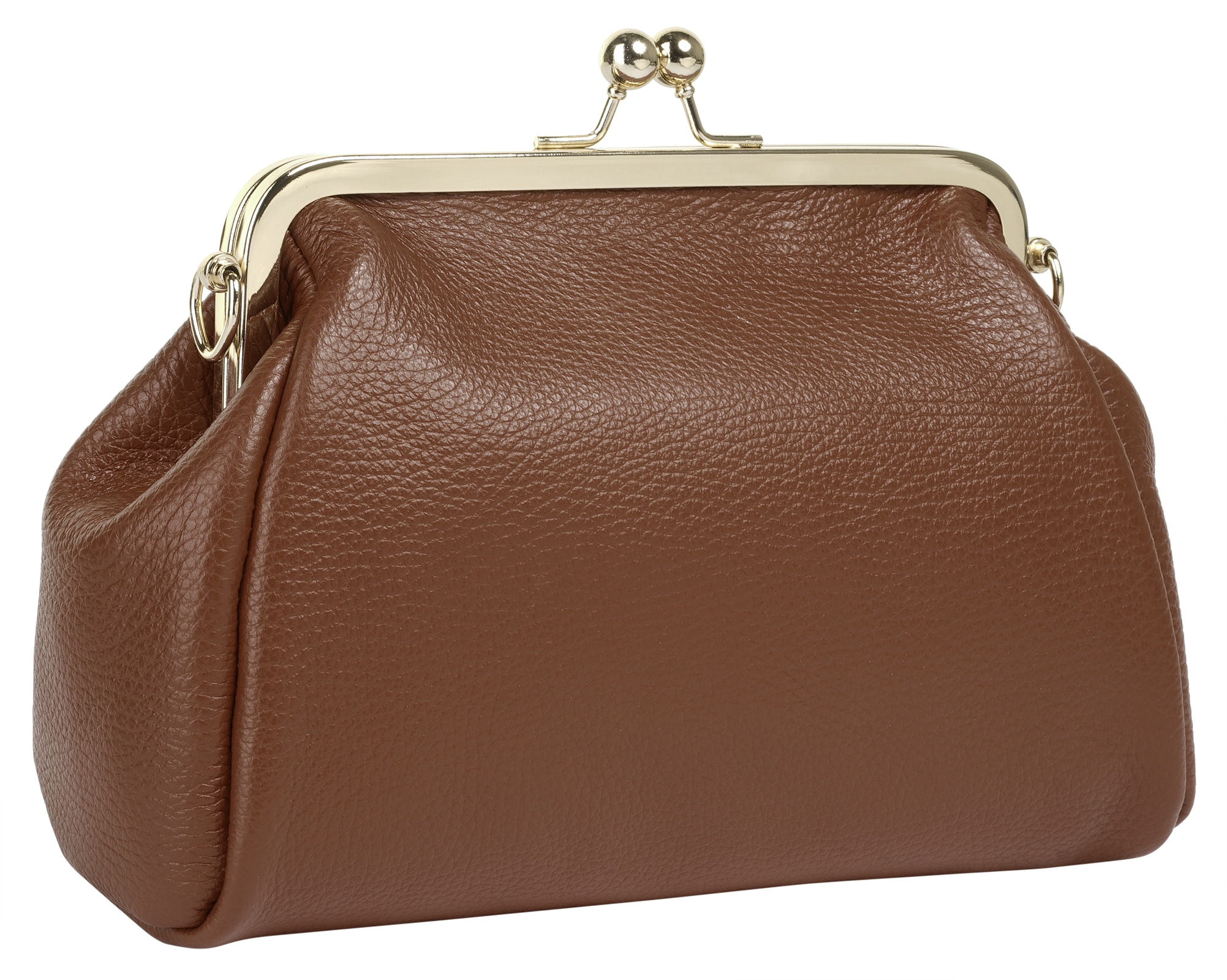 Cluty Abendtasche, echt Leder, Made in Italy