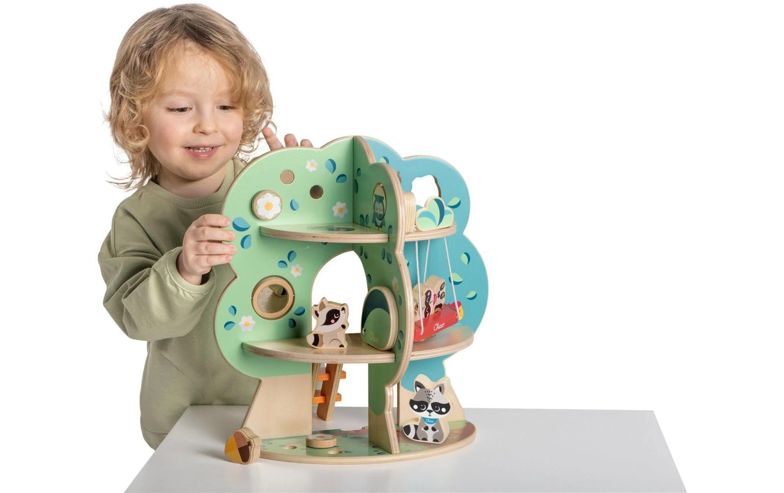 Chicco Steckpuzzle »My Wood Friends Der Waschbär Baum«