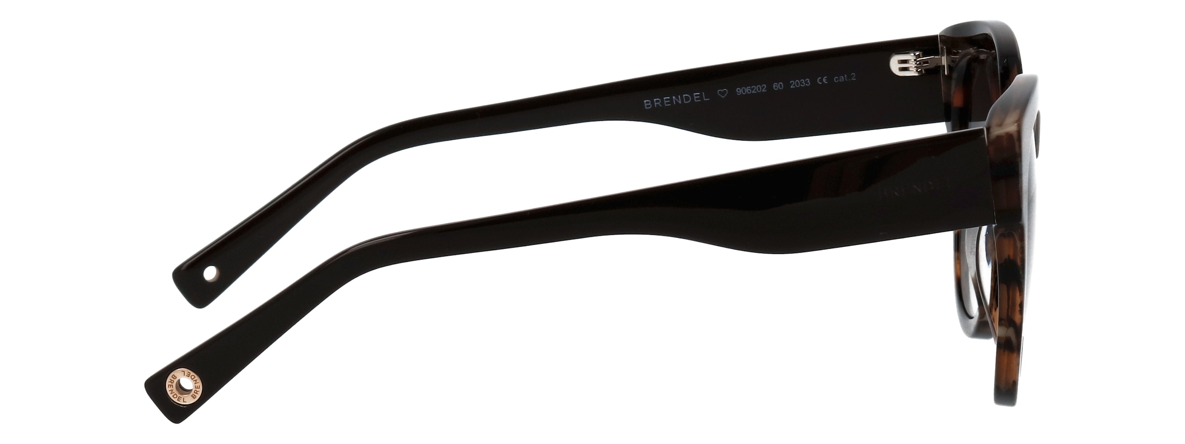 BRENDEL eyewear Lunettes de soleil »Modell 906202« Form Panto, Logoschriftzug auf Bügel, Kunststofffassung