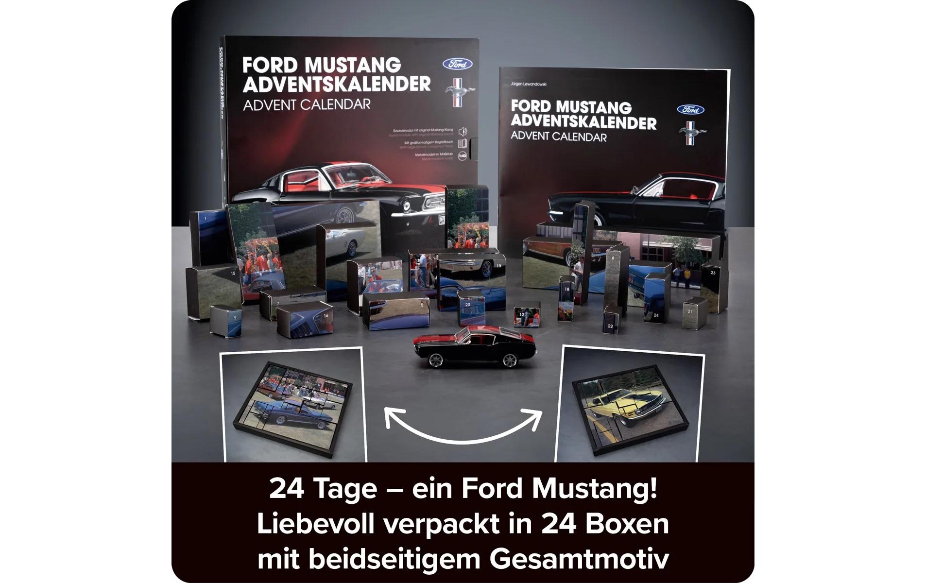 Franzis Calendrier de l'Avent »Mustang Modellbausatz Massstab 1:43«