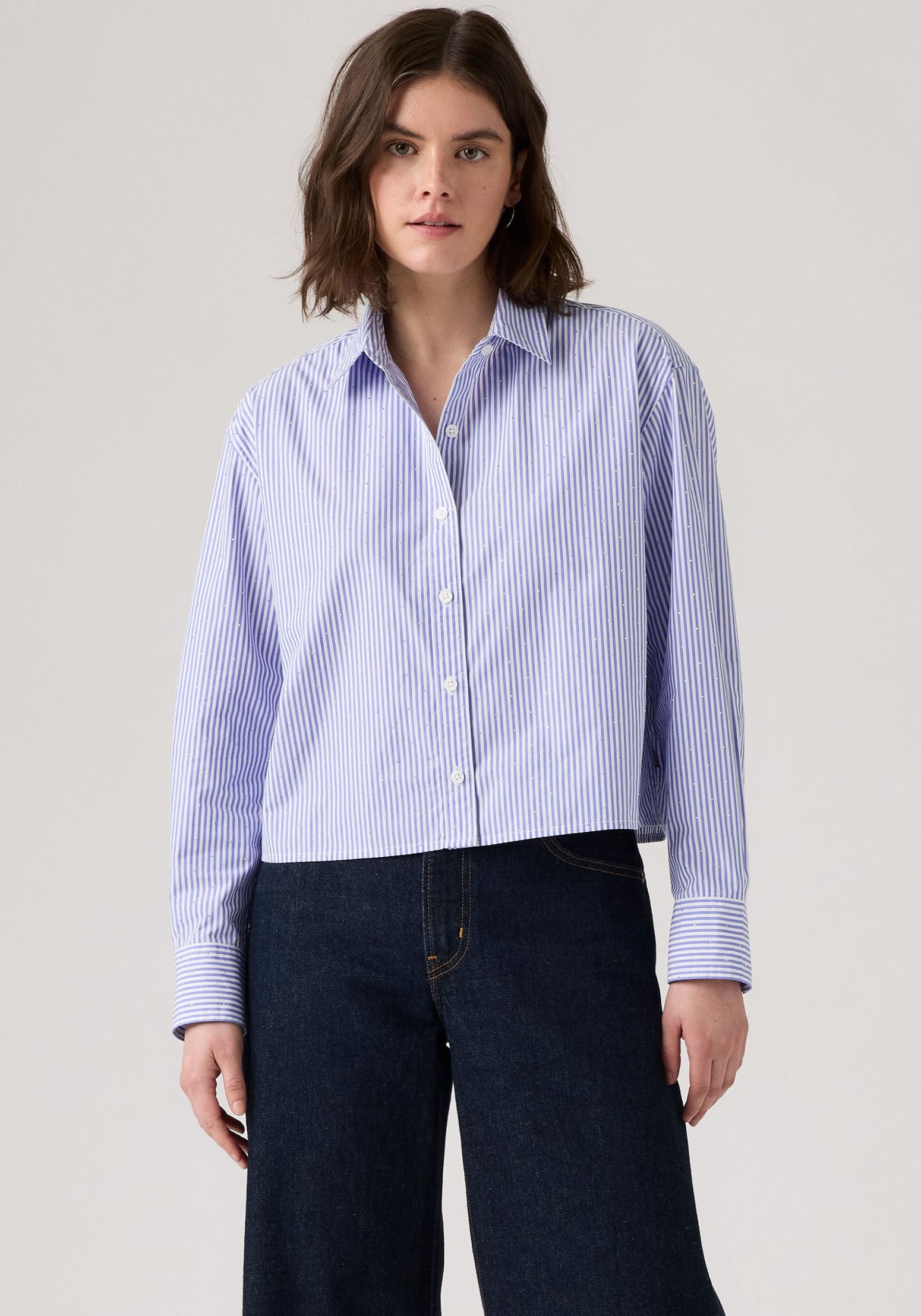 Image of Levis Hemdbluse "CROPPED HARLIE SH" Klassischer Hemdblusenkragen