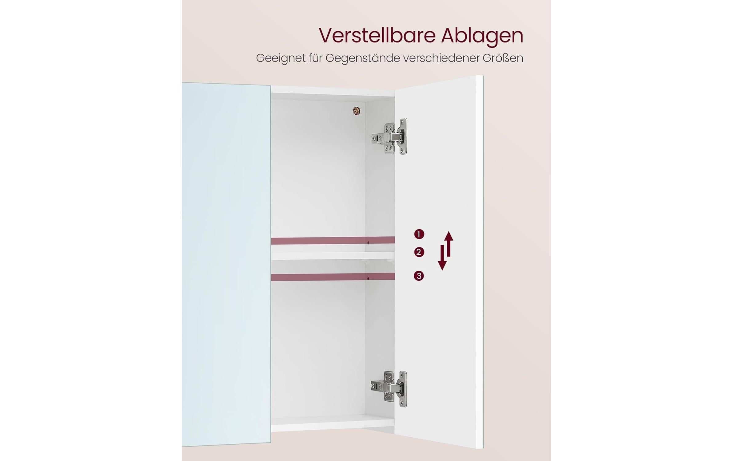 VASAGLE Armoire de toilette »15 x 90 x 60 cm«