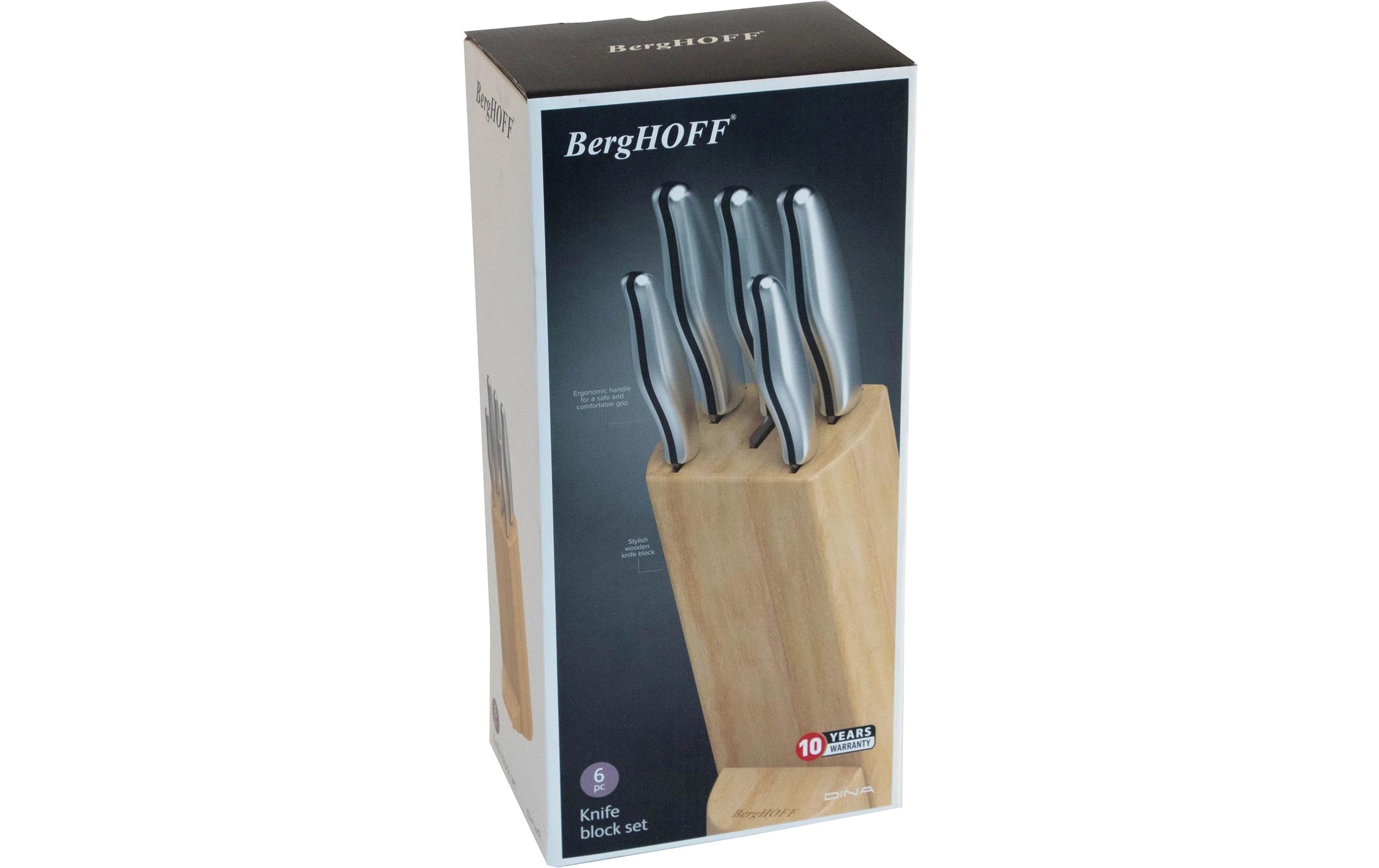 BergHOFF Bloc à couteaux »mit Messer Entity 6-teilig« 6 Rutschfester Messerblock mit 5 Messer