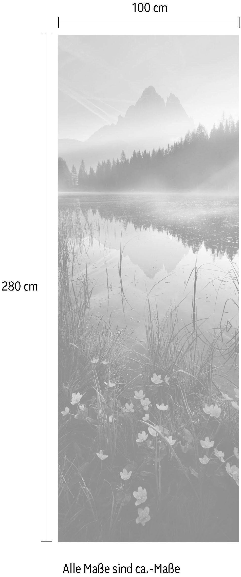 Komar Vliestapete »Digitaldruck Vlies -  Morning Mist - Grösse 100 x 280 cm« bedruckt glatt Wohnzimmer, Schlafzimmer