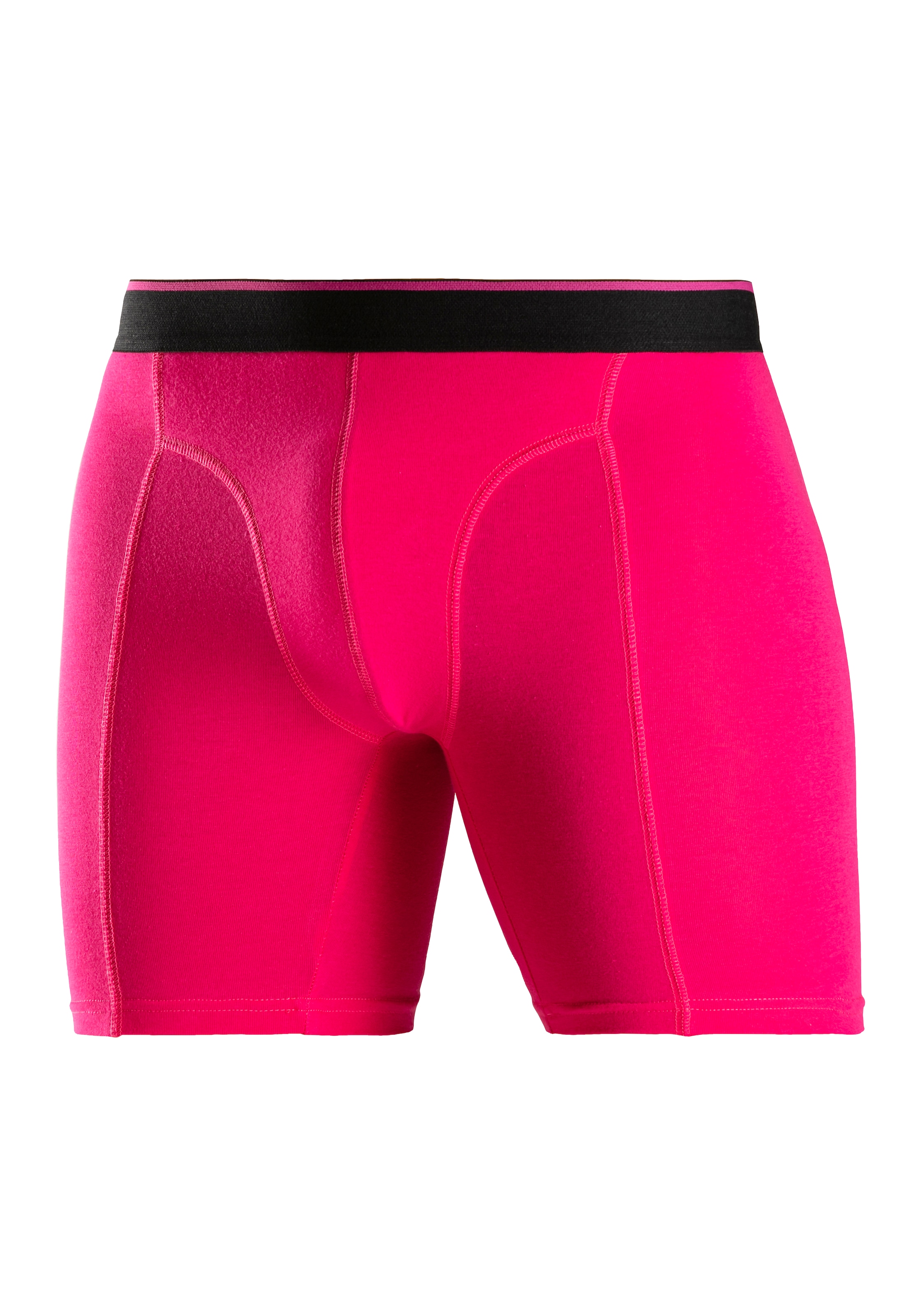 AUTHENTIC LE JOGGER Langer Boxer Packung, 5 Stk. tlg., mit zweifarbigem Webbund und längerem Bein