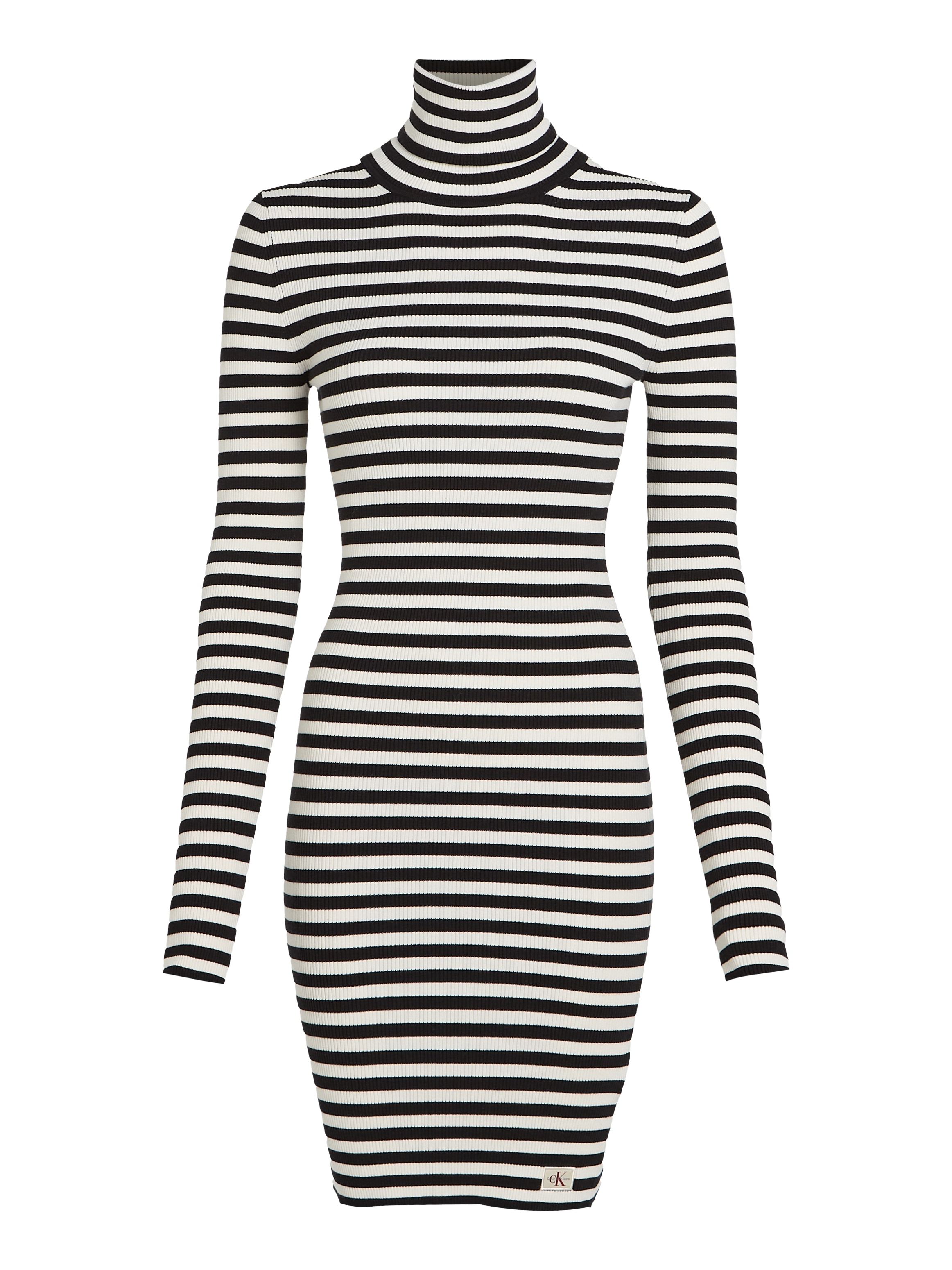 Calvin Klein Jeans Sweatkleid »WOVEN LABEL TIGHT SWEATER DRESS«, mit Logopatch