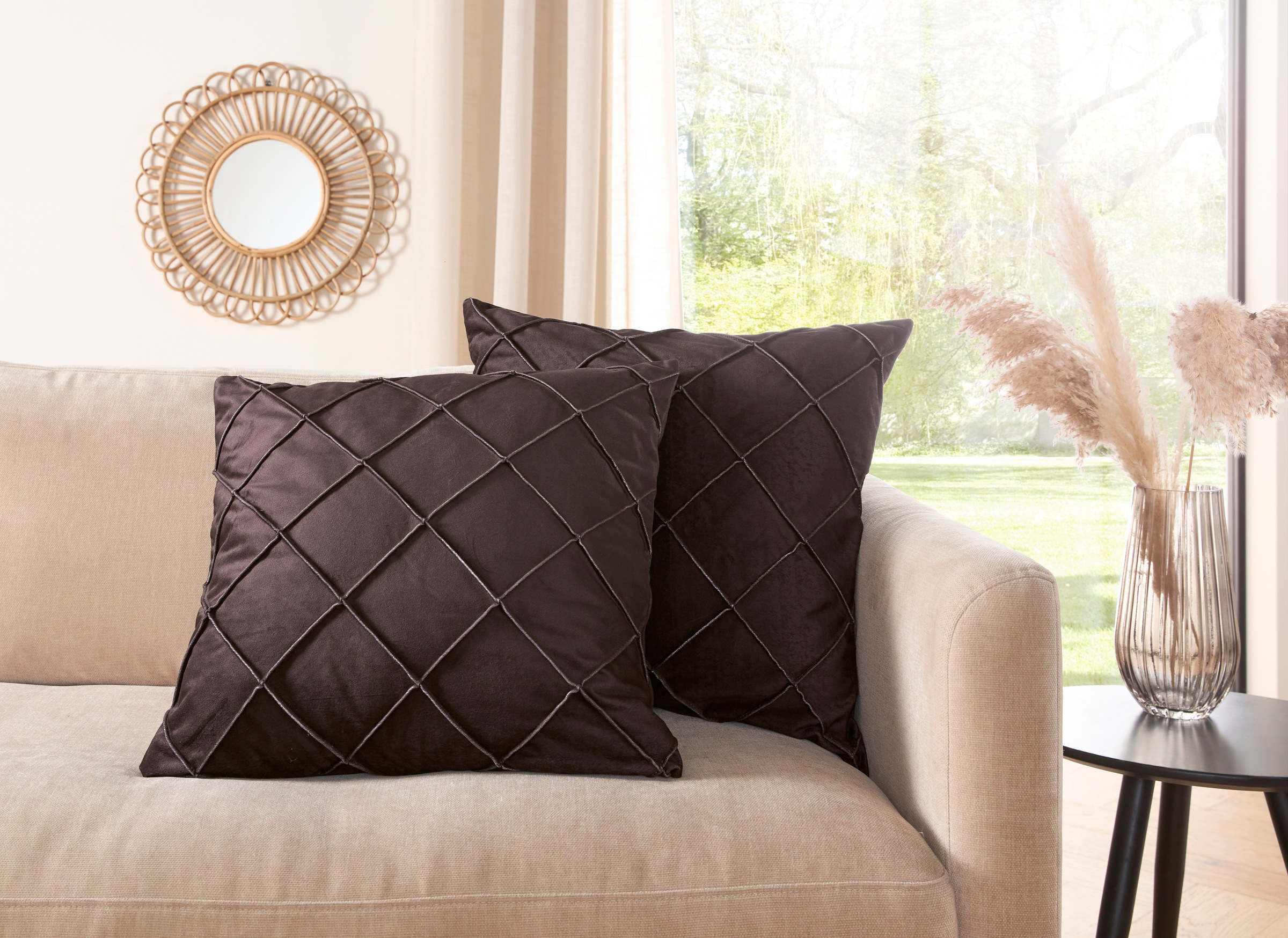 LeGer Home by Lena Gercke Coussin décoratif »LADINA« housse de coussin sans rembourrage, 1 pc 50x50 - best-seller avec évaluation 5 étoiles