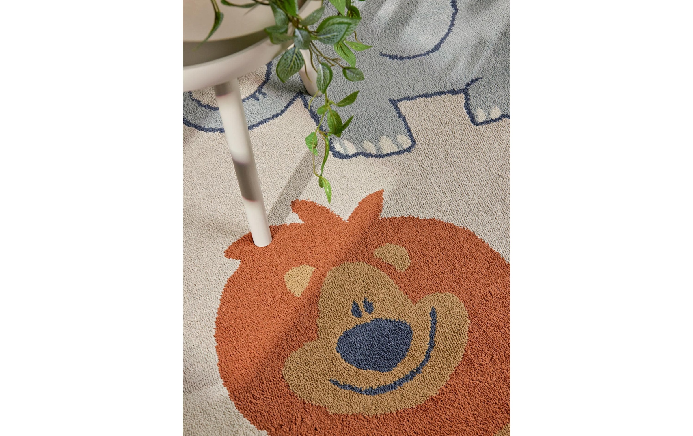 HANSE Home Kinderteppich »Savanna« rund 10 mm Höhe Pflegeleicht, Weich, Kinderzimmer, Spielteppich, Spielunterlage