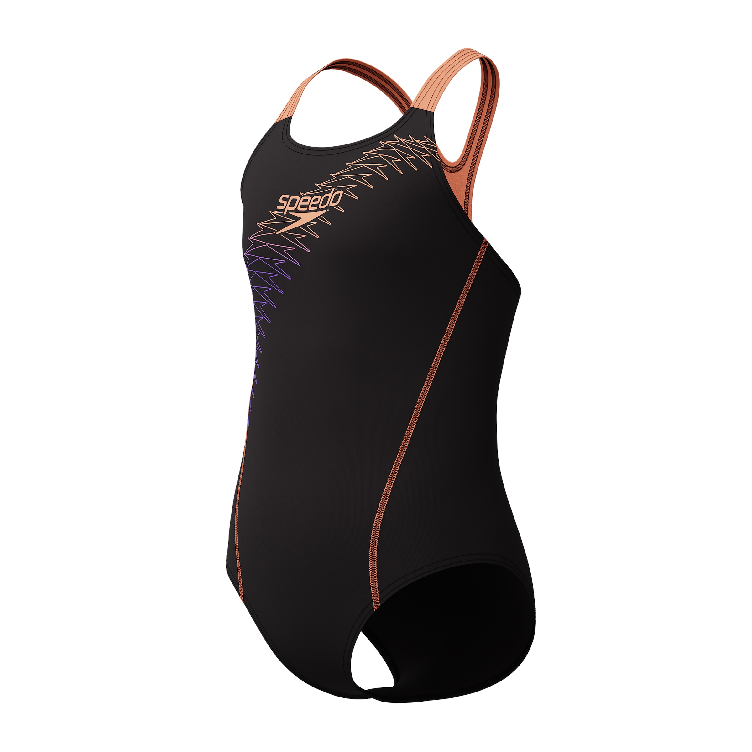 Image of Speedo Badeanzug "für Mädchen" für Kinder und Jugendliche, sportlicher Stil, schnell trocknend