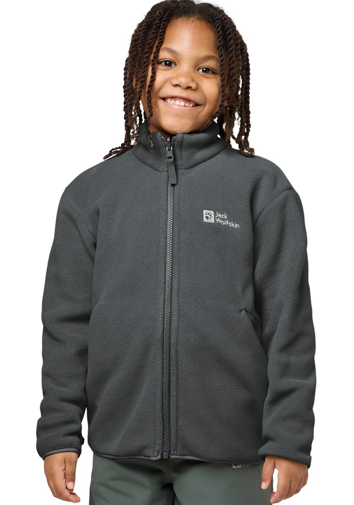 Jack Wolfskin Veste fonctionnelle 3 en 1 »ICELAND 3IN1 JACKET K« avec capuche pour enfants, avec capuche fixe, respirant, coupe-vent, imperméable