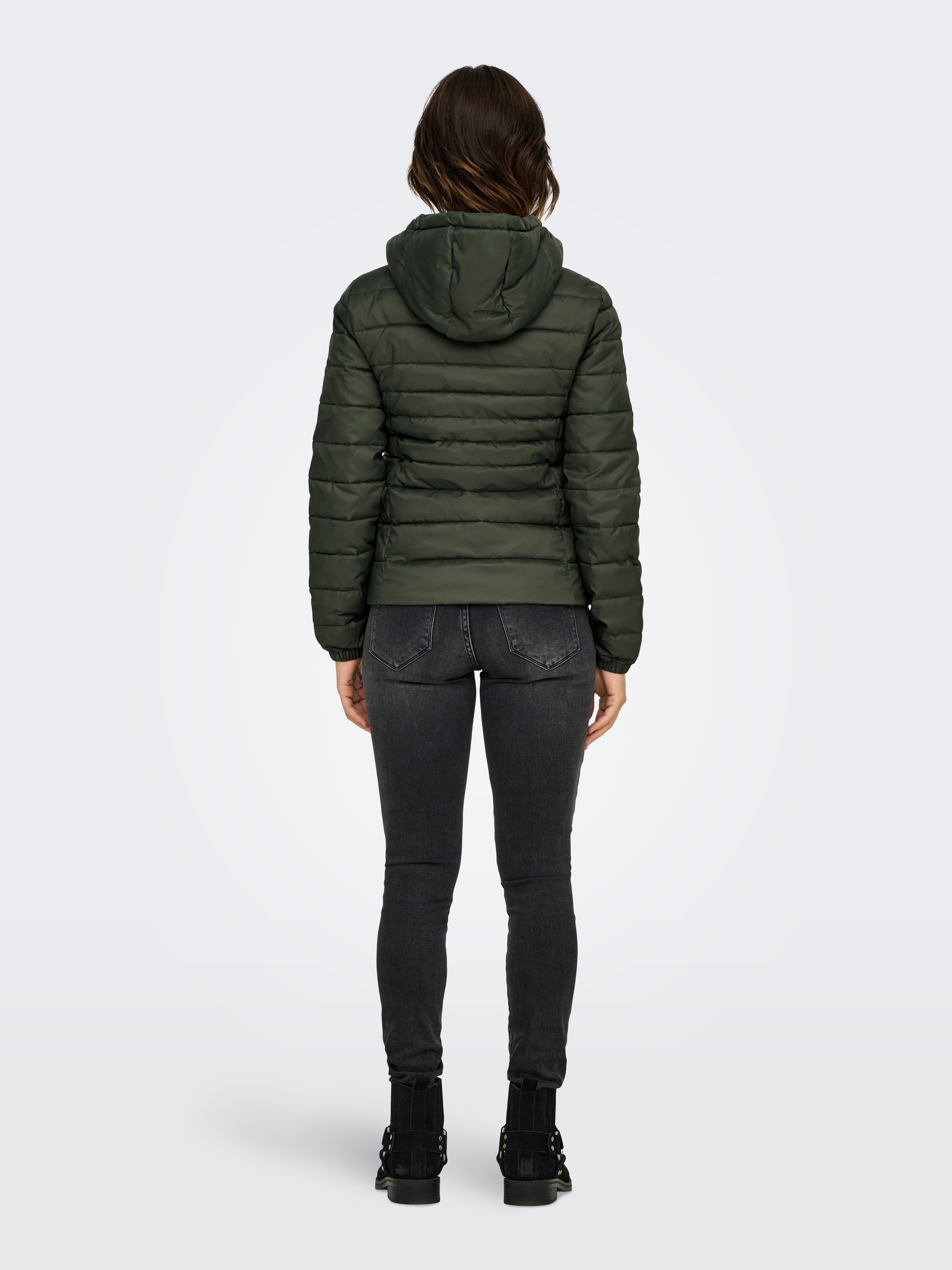 ONLY Steppjacke »ONLTAHOE HOOD JACKET OTW NOOS«, mit Kapuze, in modisch kurzer Form