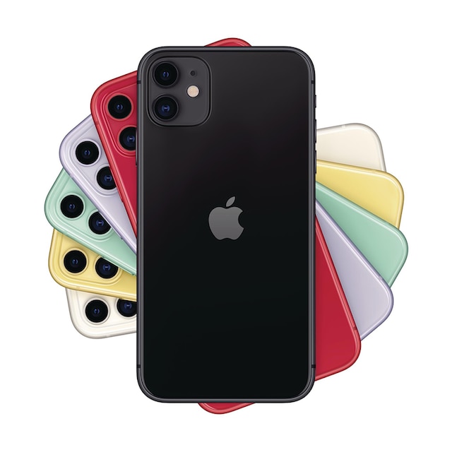 ♕ Apple Smartphone »iPhone 11, 4G«, schwarz, 15,5 cm/6,1 Zoll, 12 MP Kamera,  MWLT2ZD/A versandkostenfrei auf