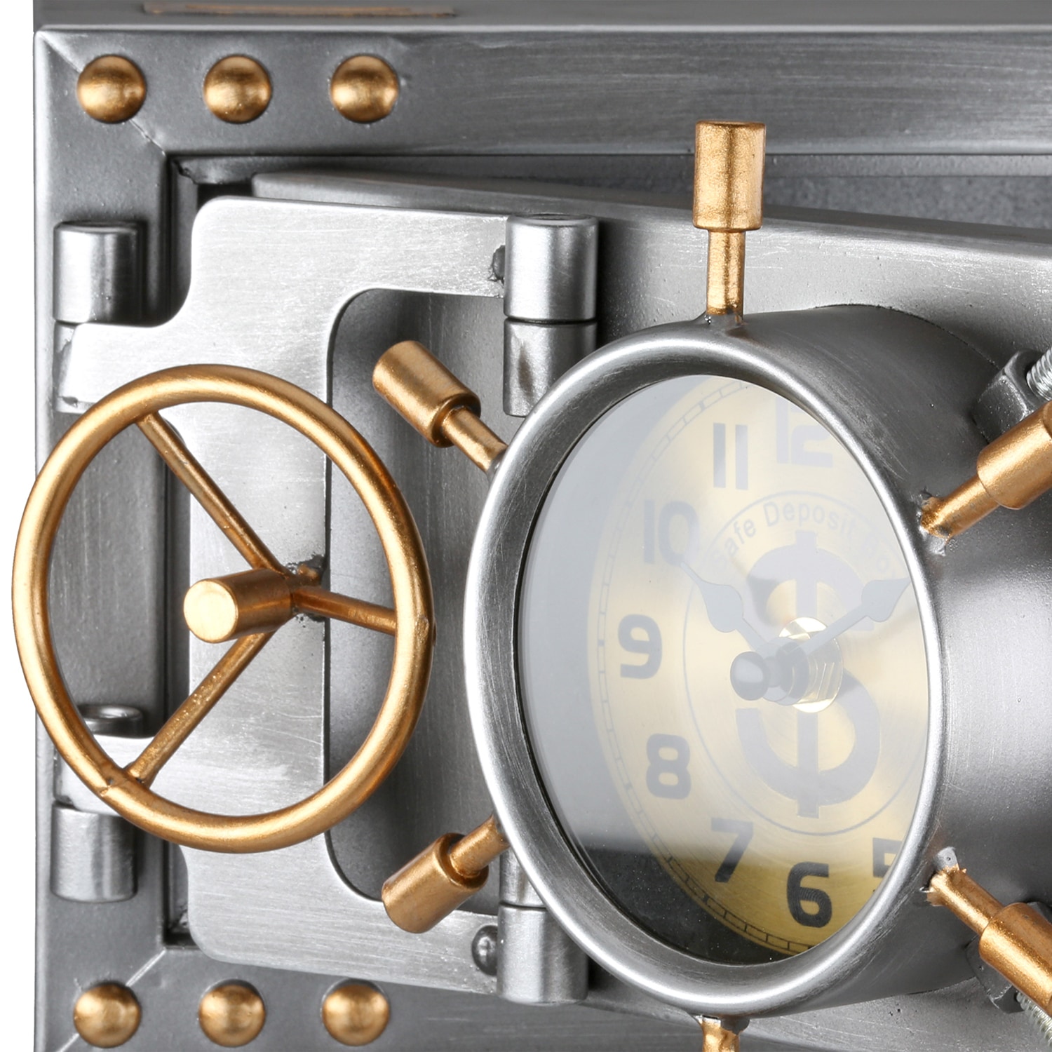 Casablanca by Gilde Tischuhr »Tischuhr/Spardose Tresor  silberfarben H. 17,5 cm«