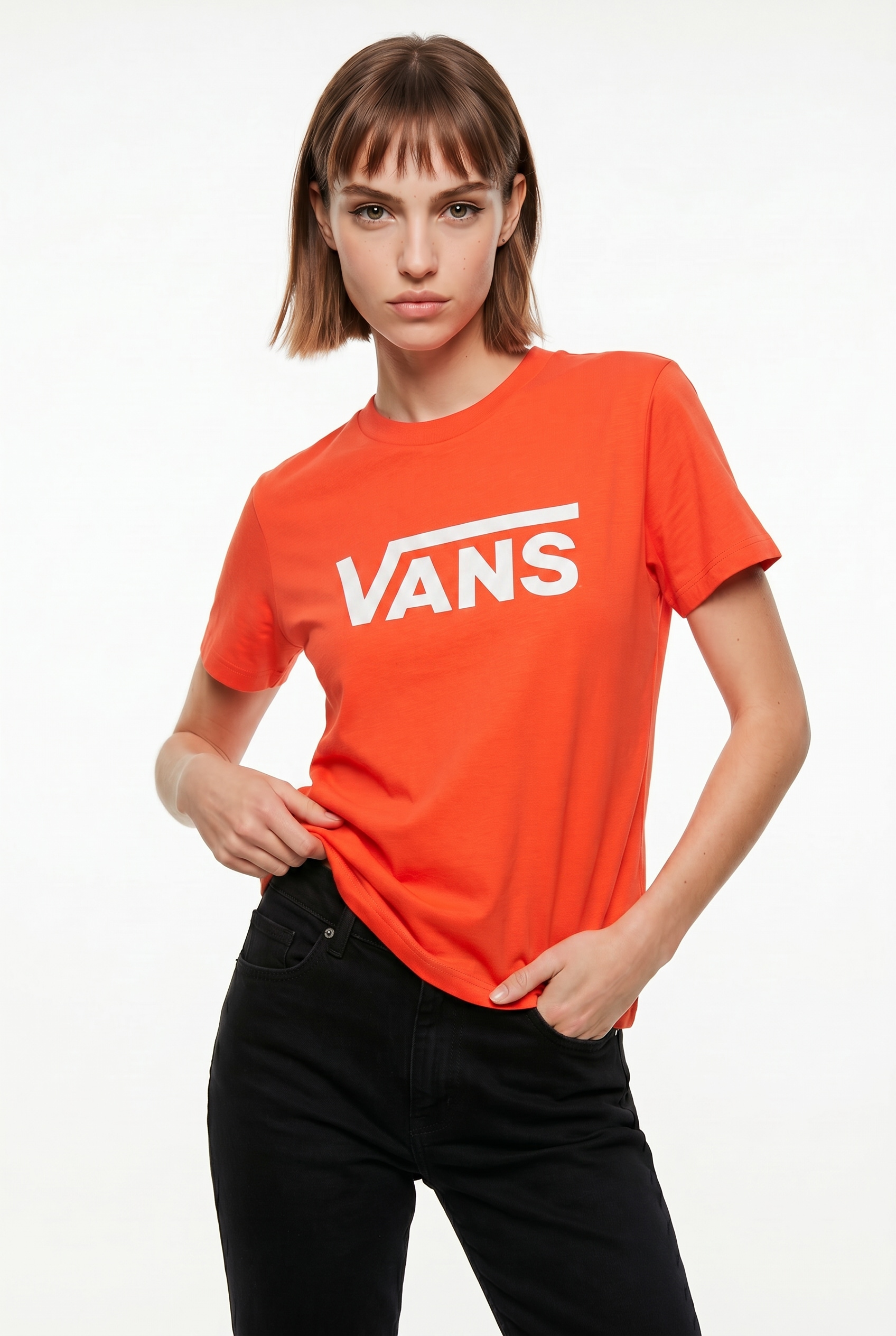 Vans T-Shirt »FLYING V CREW TEE« mit Rundhalsausschnitt, aus Baumwolle, Kurzarm